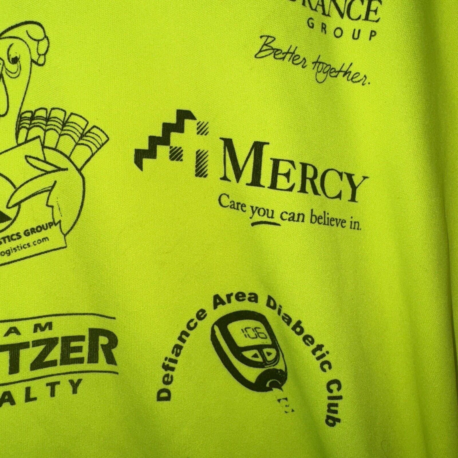 Other Turkey Trot Thanksgiving Parade Tee Shirt Medium Neon Yellow Size US M / EU 48-50 / 2 - 12 Thumbnail