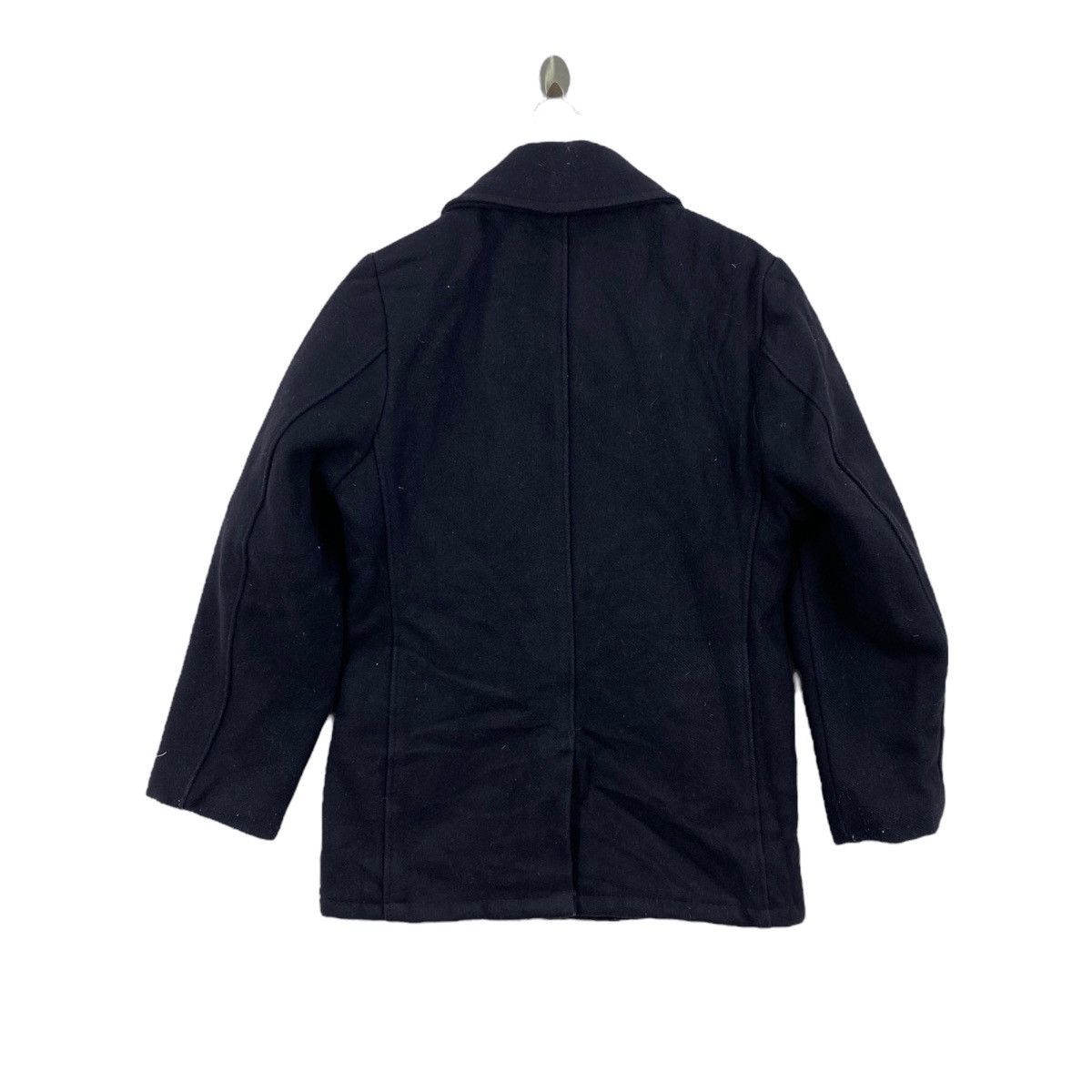 Schott Vintage 80s Vintage SCHOTT USA 740N Black Pea Coat Jacket Size US M / EU 48-50 / 2 - 3 Thumbnail
