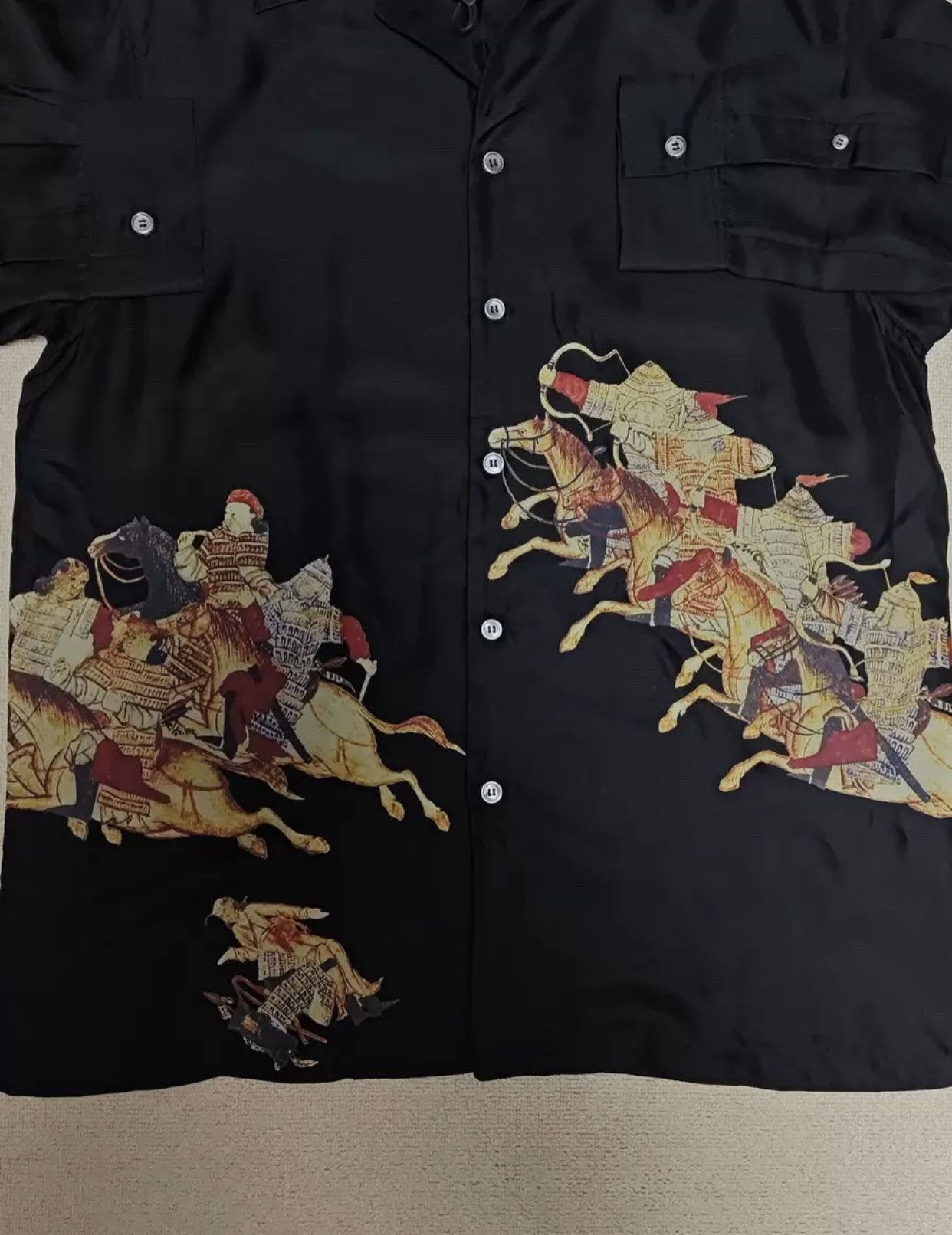Enfants Riches Deprimes Enfants Riches Deporimes ERD23FW Huns Campaign Silk Shirt Size US L / EU 52-54 / 3 - 4 Thumbnail