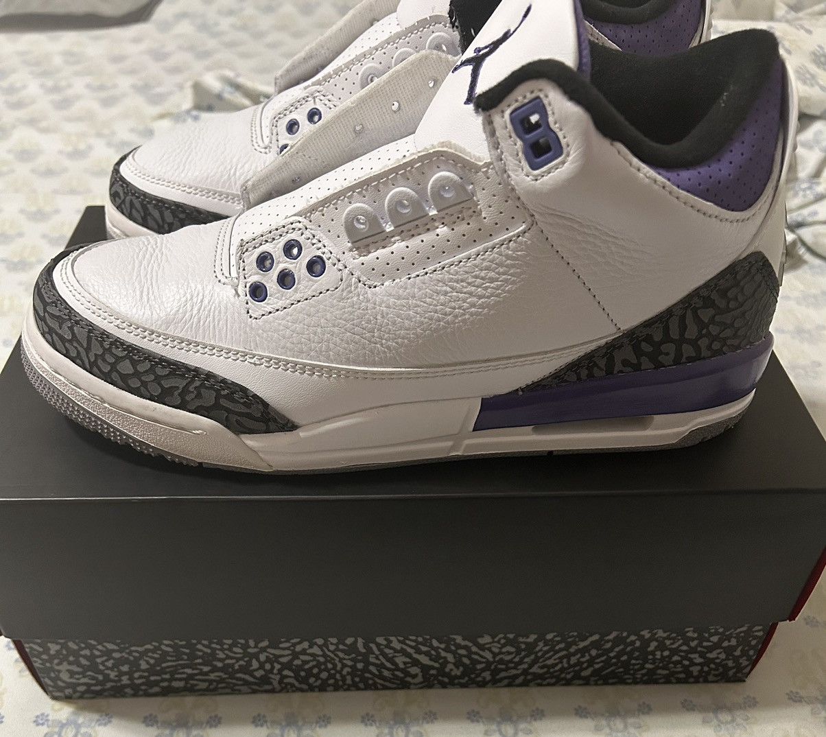 Jordan Brand Air Jordan 3 Retro ‘Dark Iris’ Size US 7 / EU 40 - 2 Thumbnail