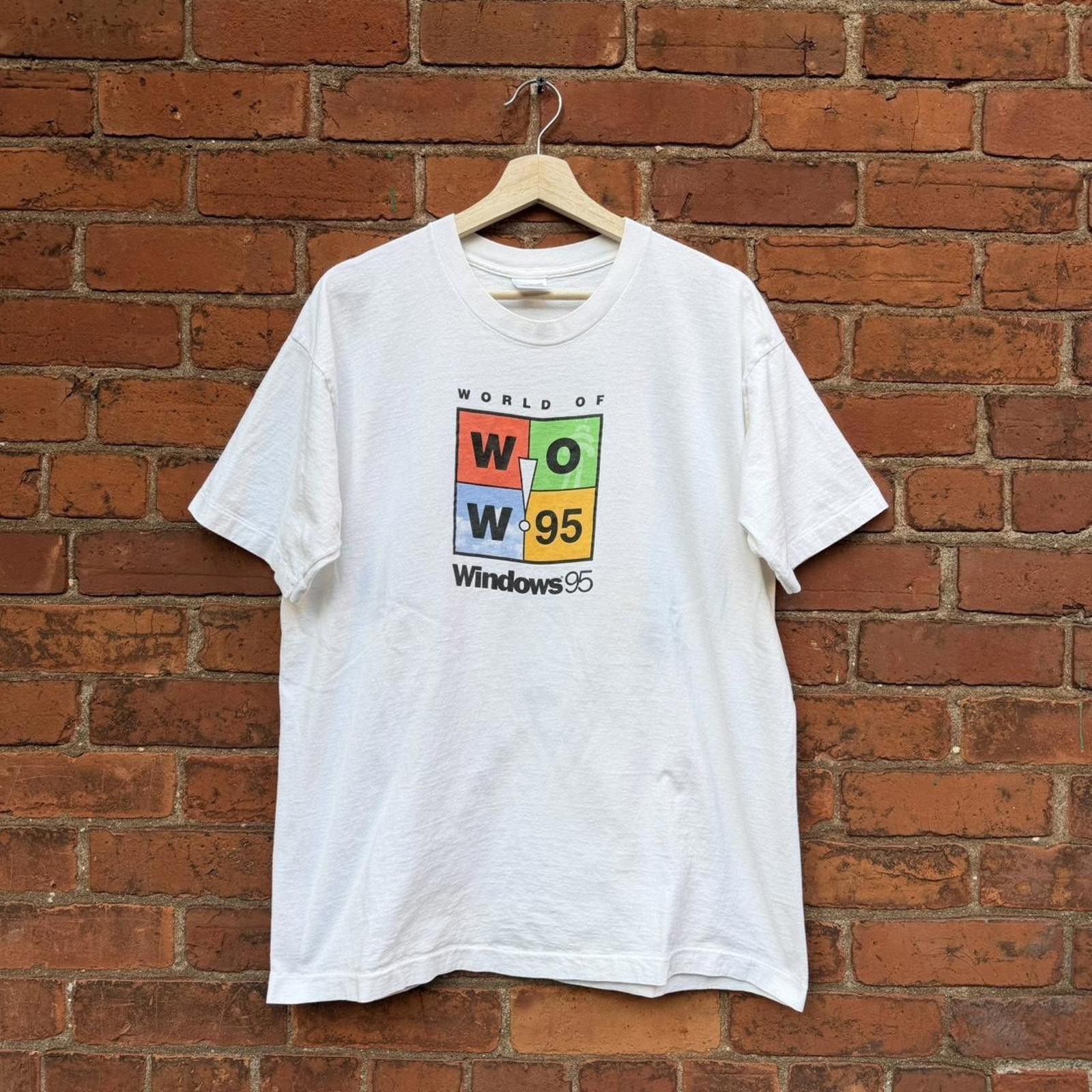 Fruit Of The Loom vintage Microsoft Windows 95 t shirt 90s XL 