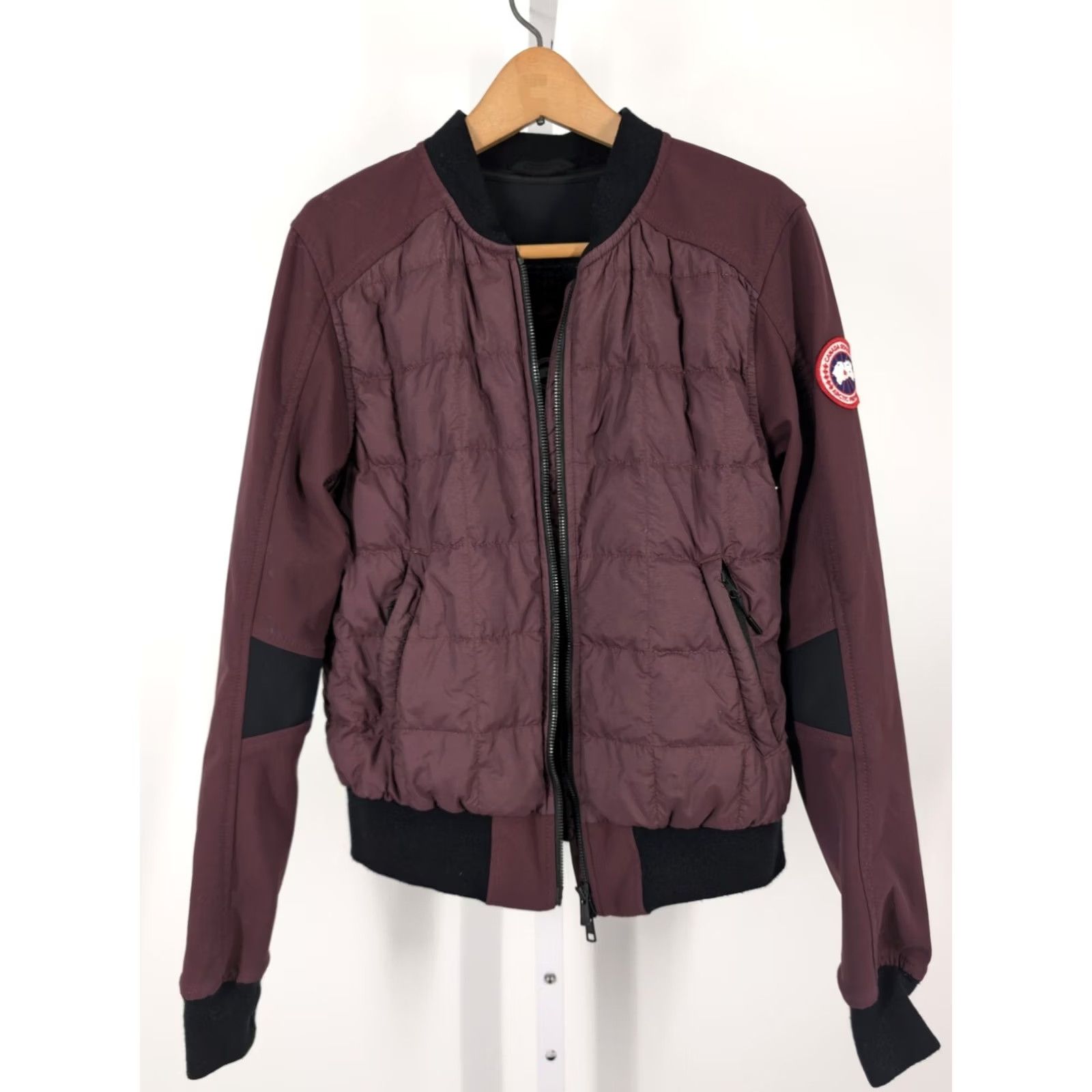 Canada Goose Canada Goose Hanley Bomber Jacket Black and Grape XS Down Midweight Women Jacket Size XS / US 0-2 / IT 36-38 - 3 Thumbnail