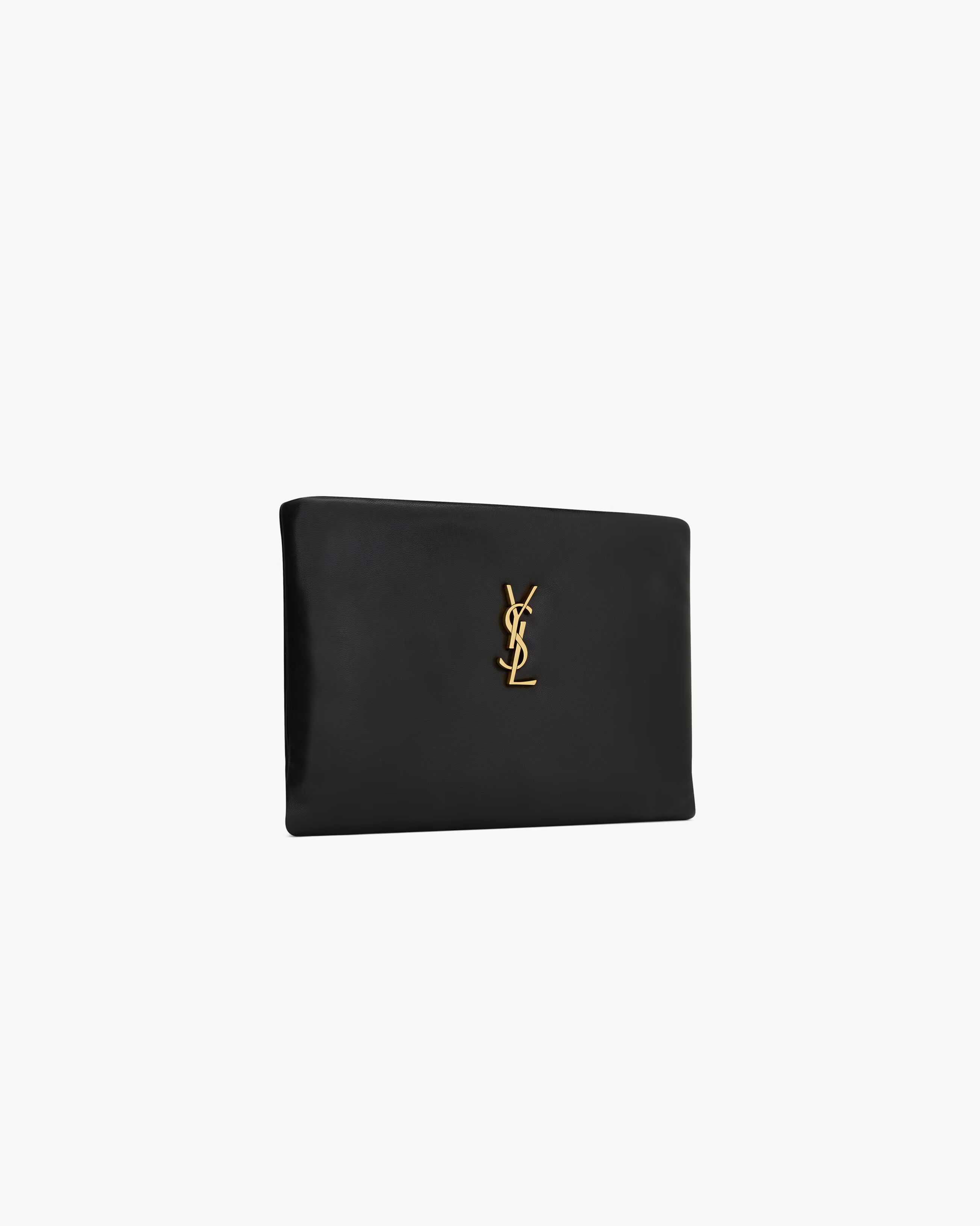 Saint Laurent Paris o1b1hav110425 Size: OS / Calypso Small Pouch Leather Size ONE SIZE - 5 Thumbnail