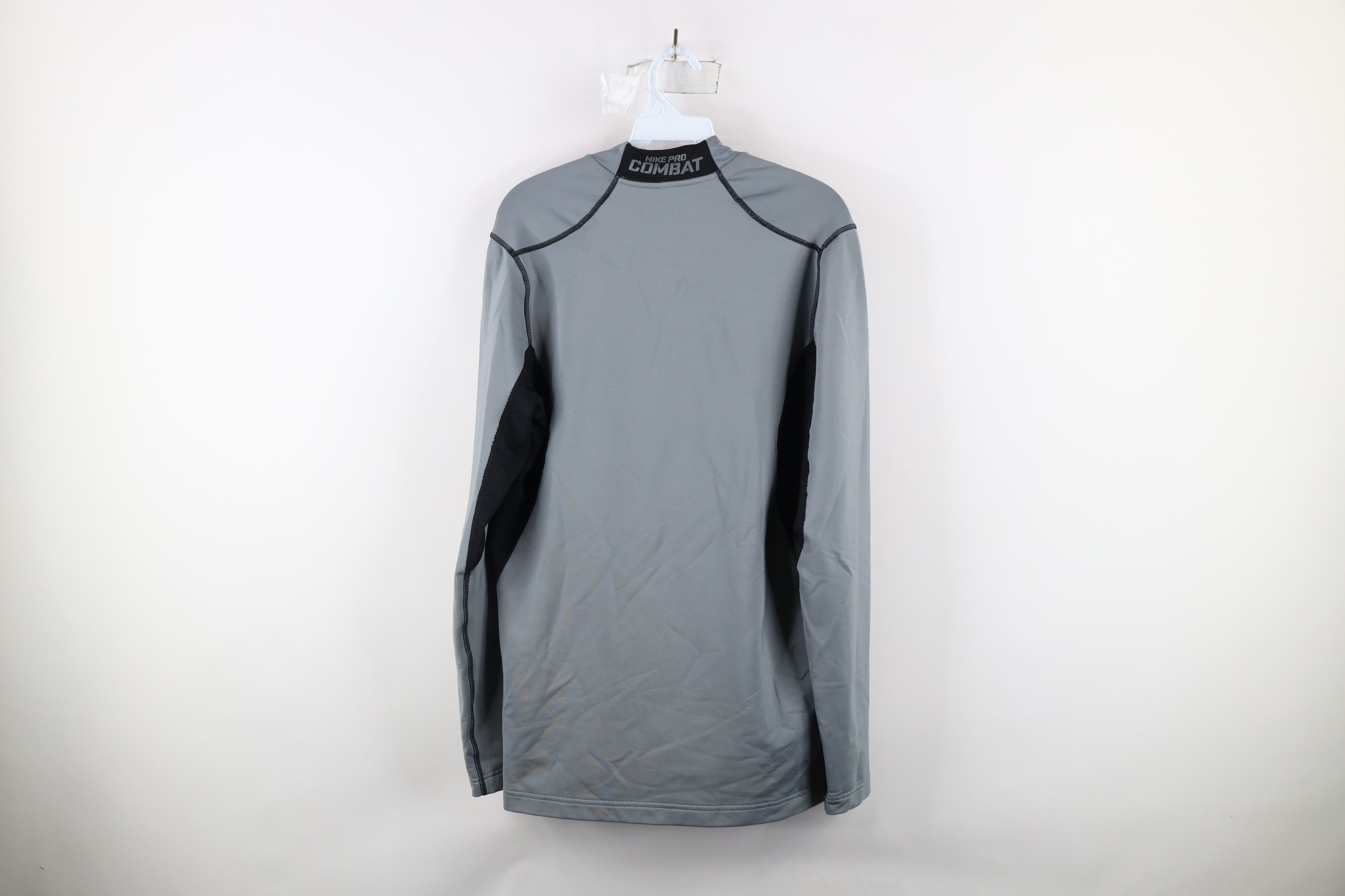 Nike × Vintage Nike Pro Combat Hyperwarm Half Zip Fleece Lined Pullover Top Size US M / EU 48-50 / 2 - 11 Thumbnail