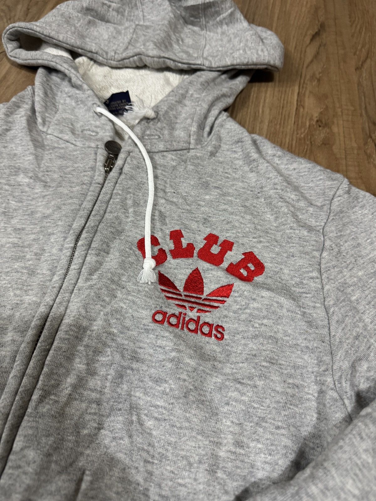Adidas × Vintage Vintage Adidas Club Hoodie 241 Size US M / EU 48-50 / 2 - 2 Thumbnail