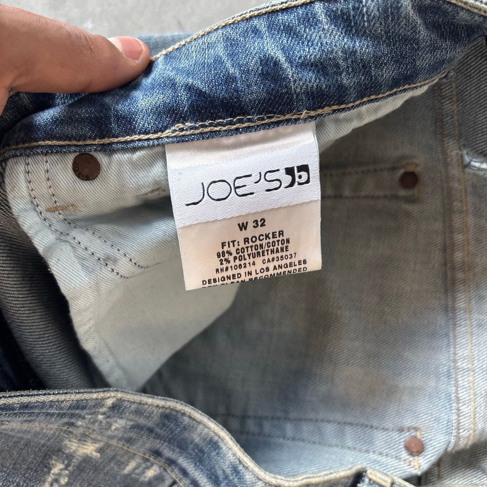 Vintage y2k faded washed bootcut distressed jeans Size US 32 / EU 48 - 5 Thumbnail