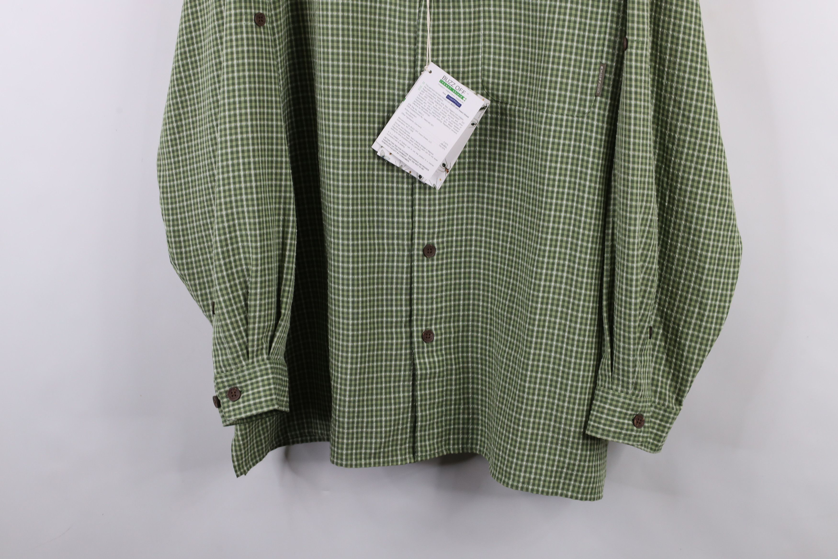 ExOfficio × Vintage Deadstock Vintage ExOfficio Buzz Off Shield Button Shirt Size US XXL / EU 58 / 5 - 3 Thumbnail