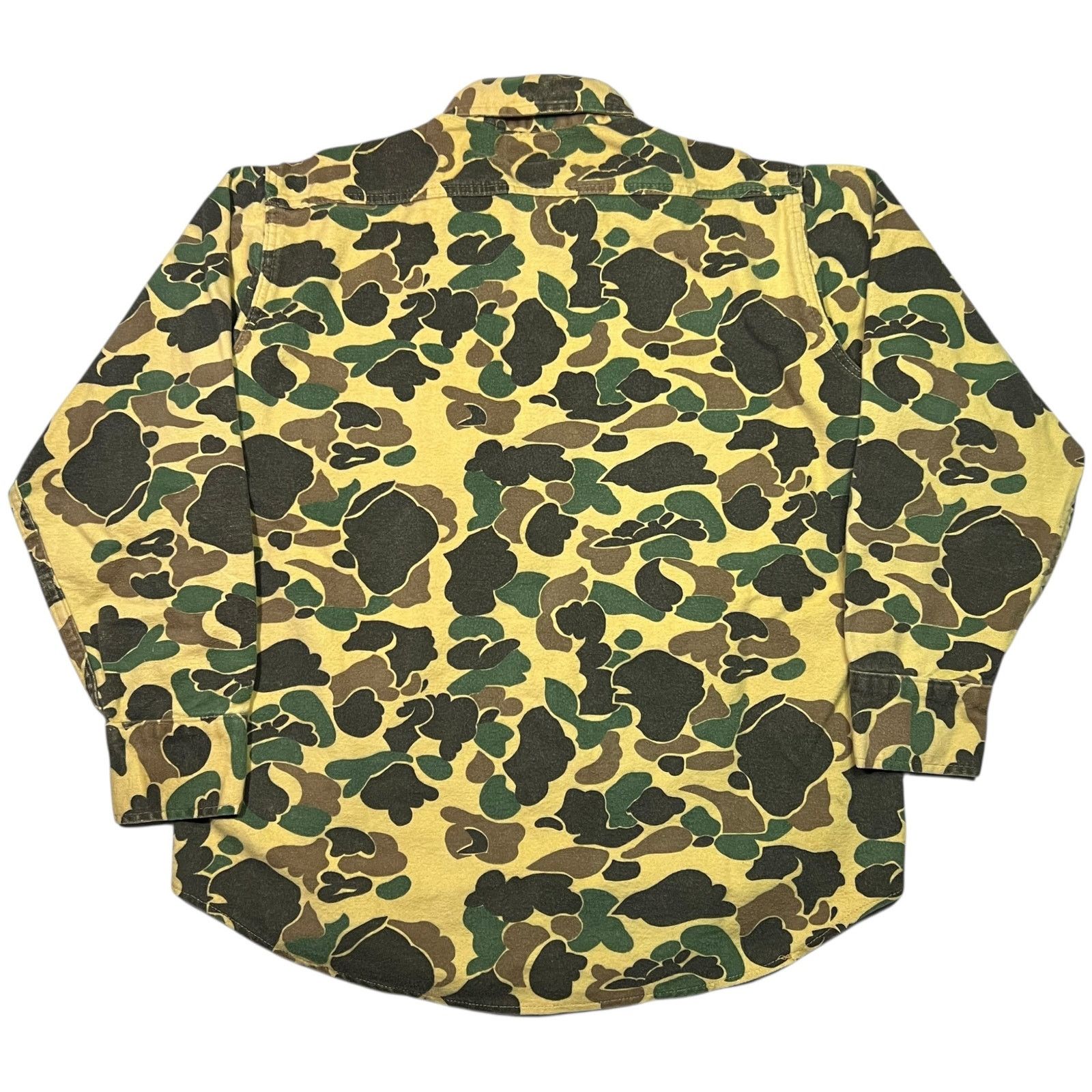 Vintage Vintage 1970s Duck Camo Chamois button up shirt (L) Size US L / EU 52-54 / 3 - 6 Thumbnail