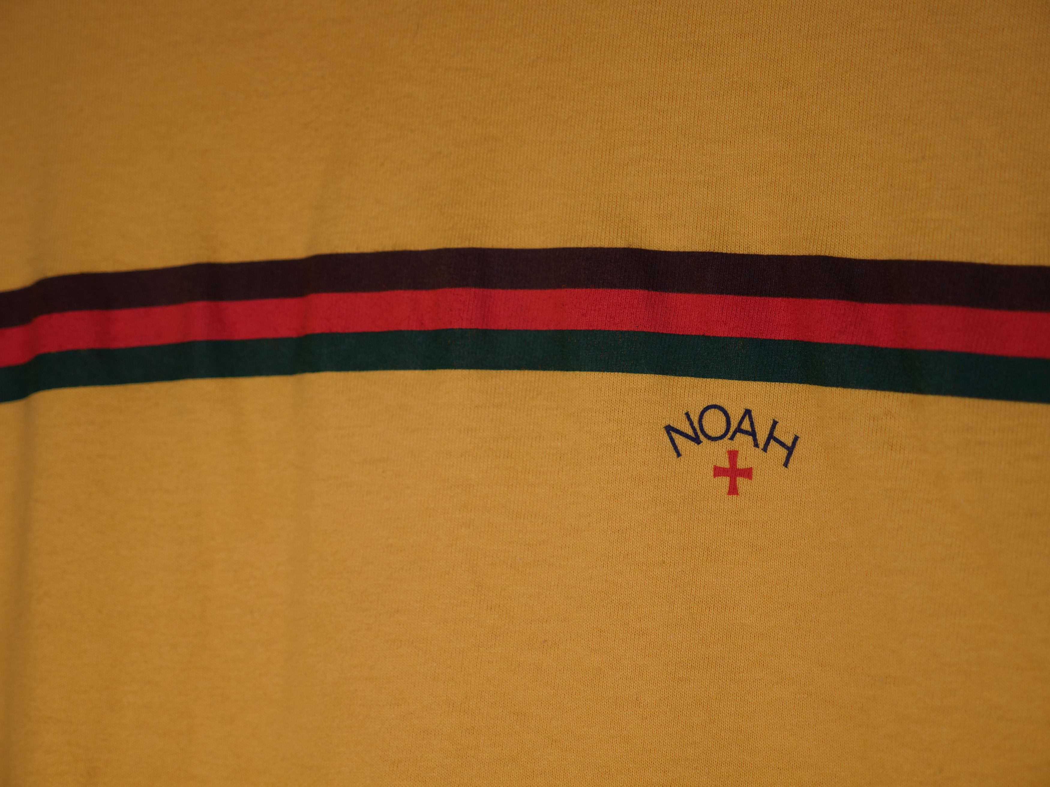 Noah Noah Brown Red Green Striped Logo Tee Size US S / EU 44-46 / 1 - 2 Thumbnail