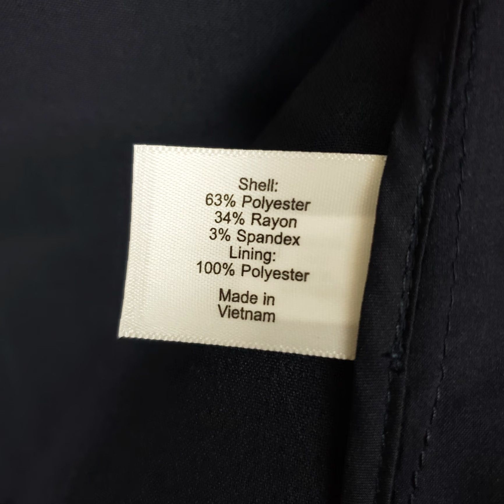 Vintage Lane Bryant Womens Zip Pockets Tailored Stretch Jacket Sz 26 Blue 3/4 Sleeve Shirt Womens Size 4XL / US 24-26 - 6 Thumbnail