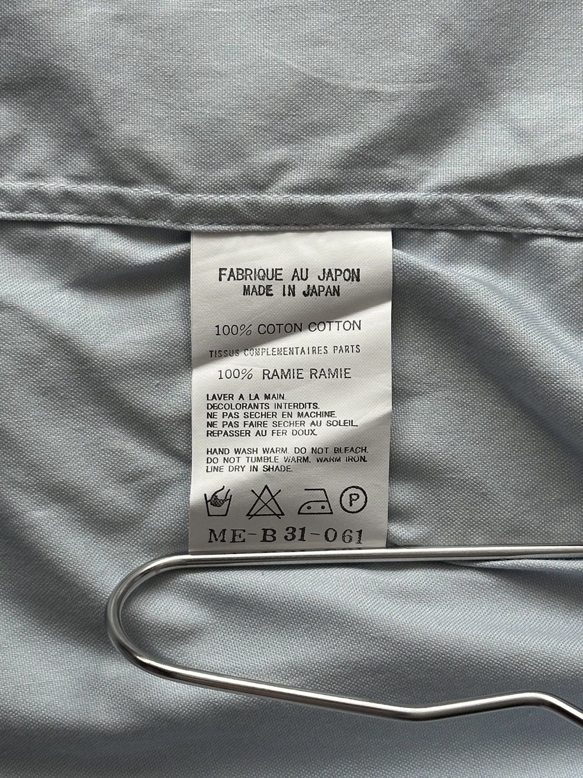 Yohji Yamamoto Y’s for Men - Ramie LS Shirt Size US L / EU 52-54 / 3 - 9 Thumbnail