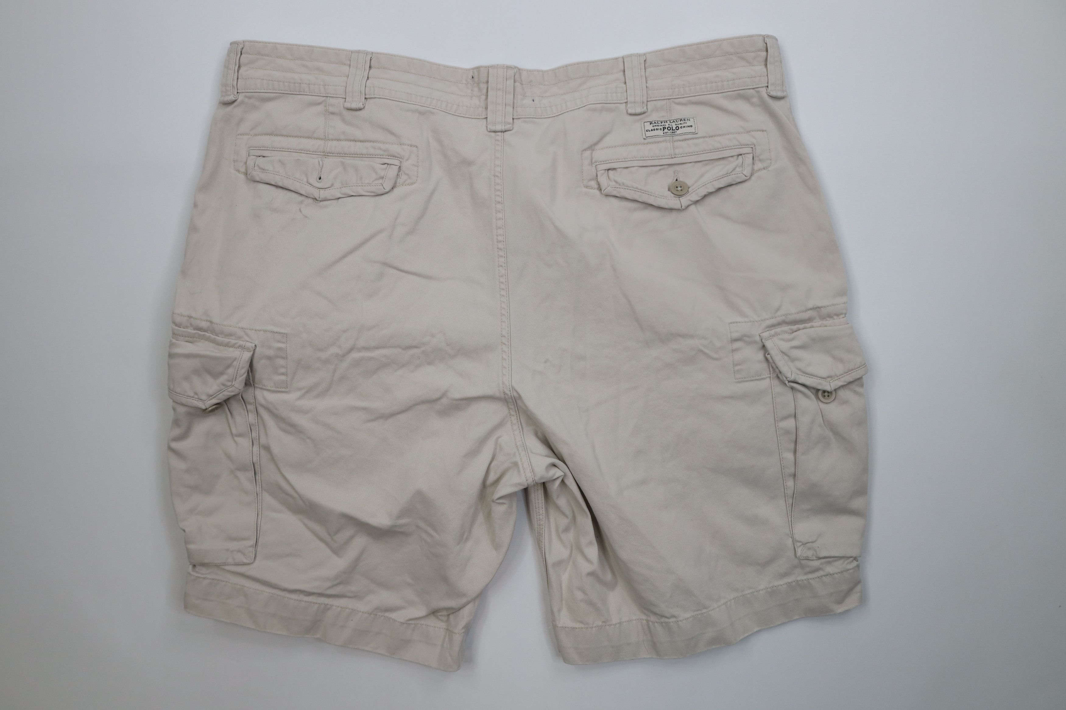 Ralph Lauren Vintage 90s Ralph Lauren Heavyweight Cargo Shorts Cotton Size US 44 / EU 60 - 9 Thumbnail