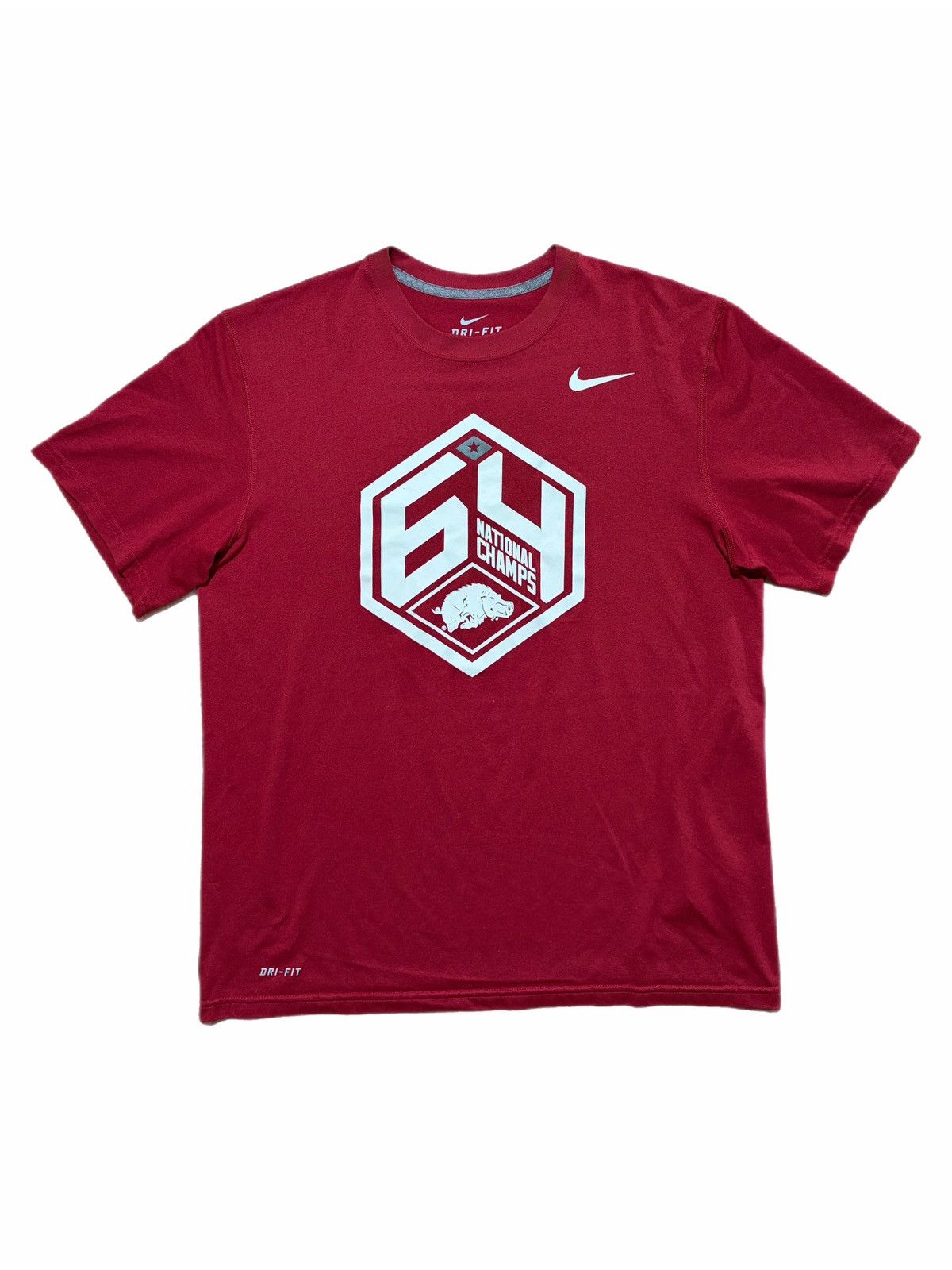 Nike Arkansas Razorbacks Nike Drifit Shirt 1964 National Champs Size US M / EU 48-50 / 2 - 1 Thumbnail