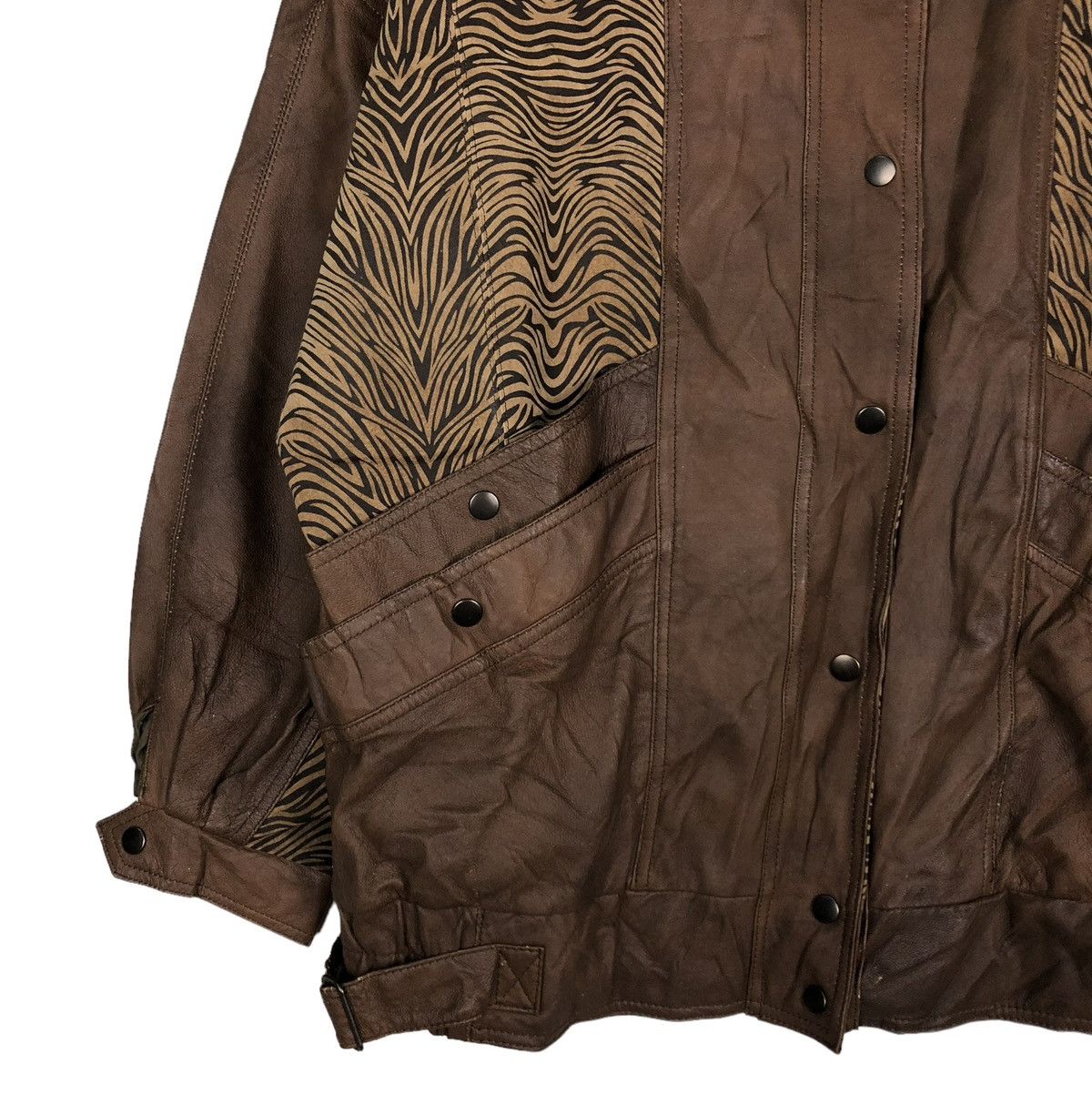 Japanese Brand 🔥VINTAGE BIKER LEATHER JACKET ECHT LEDER ISSEY MIYAKE Size US M / EU 48-50 / 2 - 6 Thumbnail