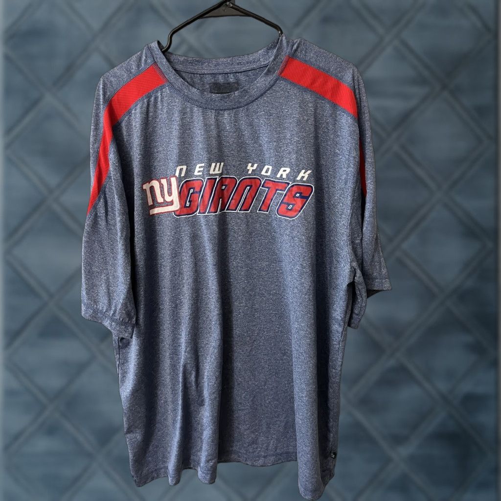 NFL NFL Team Apparel Jersey NY Giants Short Sleeve Shirt Men's XL Size XL Blue Jersey T-Shirt Size US XL / EU 56 / 4 - 1 Thumbnail