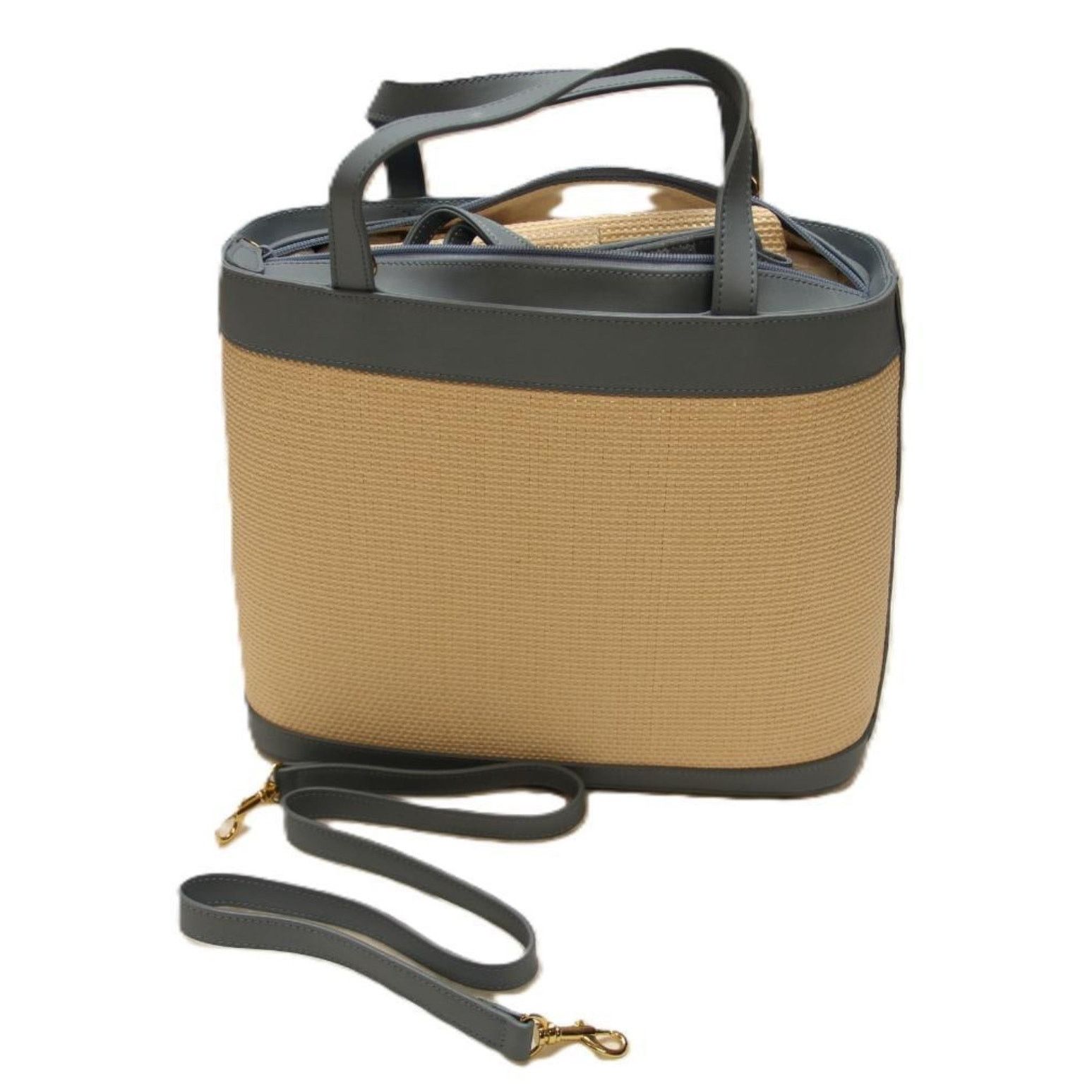 Etienne Aigner NWT Etienne Aigner Tan & Blue Tote with 4 piece accessories Size ONE SIZE - 2 Thumbnail
