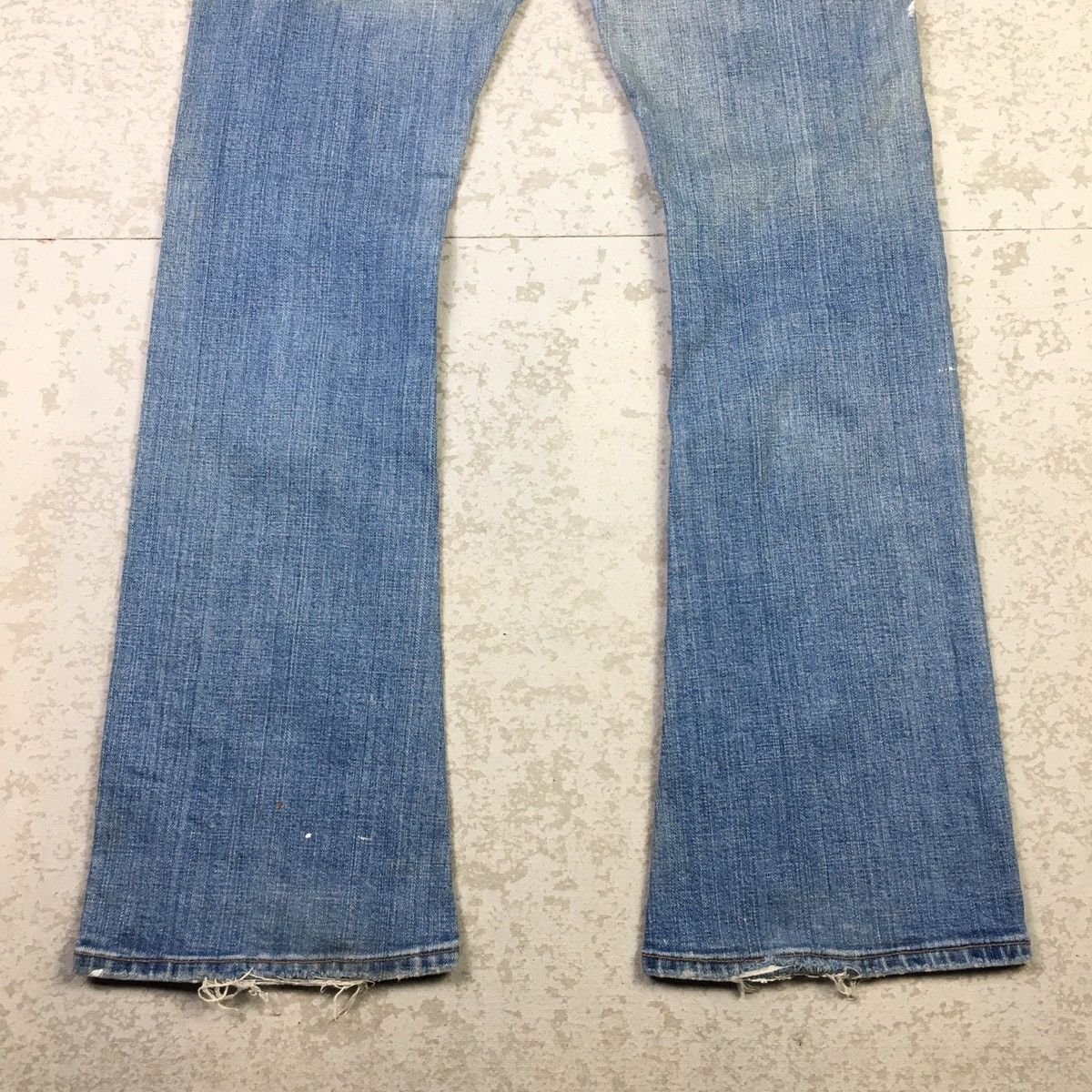 If Six Was Nine Levis 542 Low Flare Washed Blue Vintage Y2K Denim Size US 33 - 4 Thumbnail