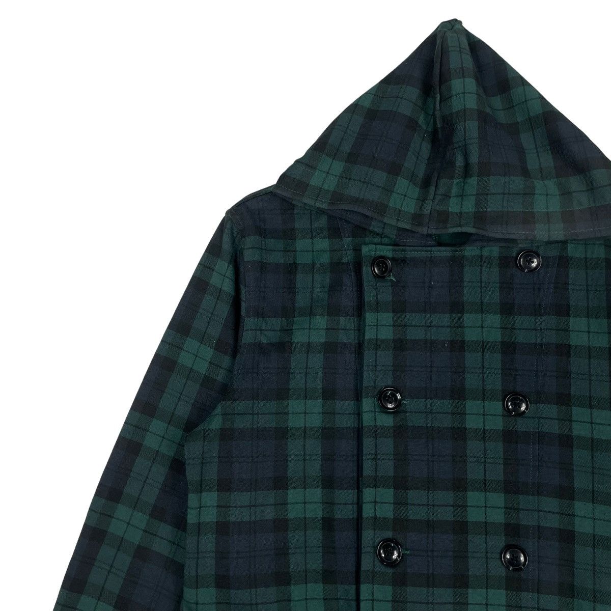 Hysteric Glamour × Japanese Brand × RAGEBLUE 💥RAGEBLUE CHECKED GREEN BLUE HOODIE JACKET Size US M / EU 48-50 / 2 - 7 Thumbnail