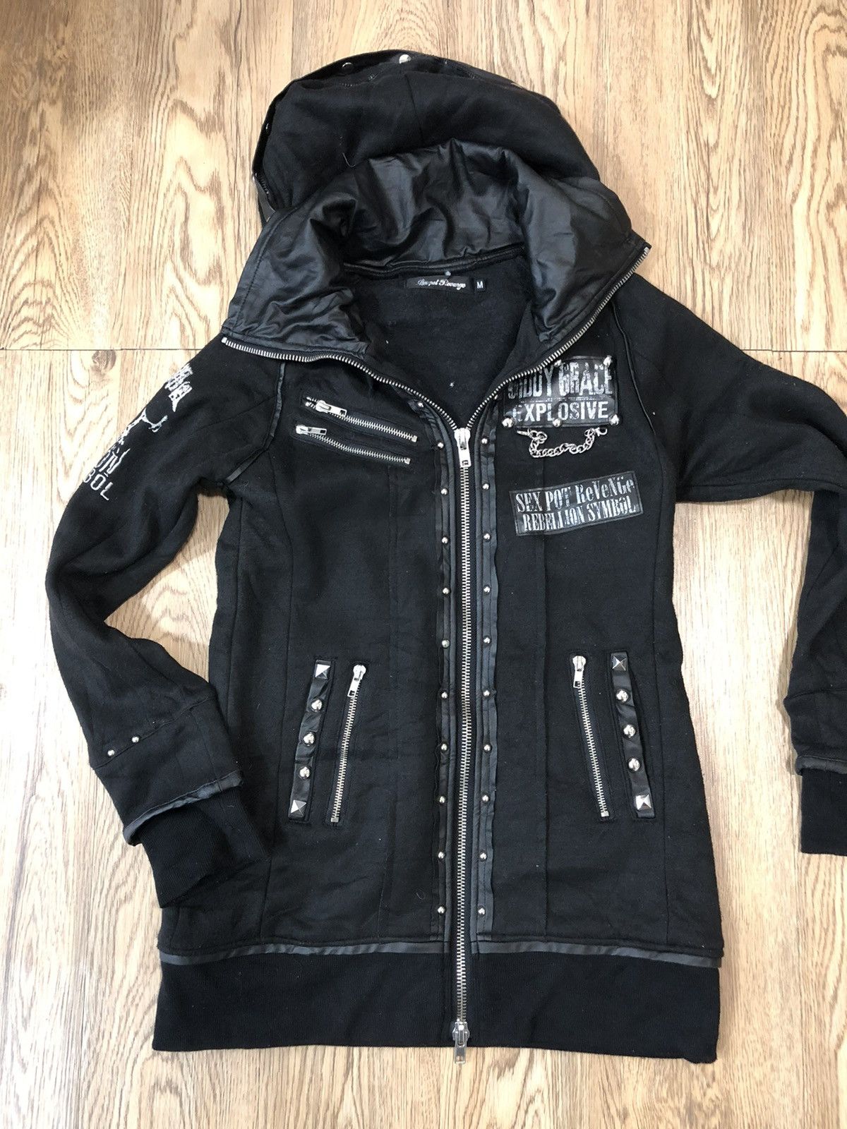 14th Addiction × Japanese Brand Sexpot Revenge Rebellion symbols hoodie jacket Size US M / EU 48-50 / 2 - 8 Thumbnail