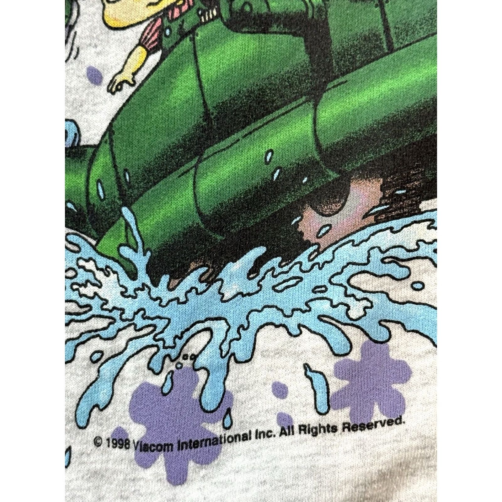 Nickelodeon VINTAGE Rugrats Sweatshirt Crewneck Unisex Adults Small/Medium Gray 90s Movie Graphic Print Chipmunk? Size US S / EU 44-46 / 1 - 6 Thumbnail