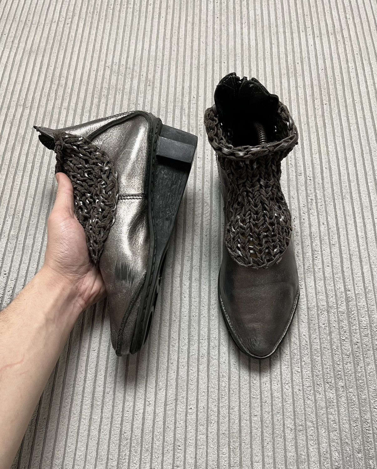 Trippen Trippen Leather Avant Garde Mesh Zip Boots 90s Size US 9 / IT 39 - 14 Thumbnail