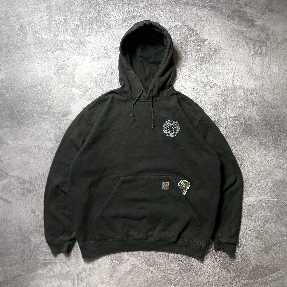 Carhartt Carhartt Heavyweight Hoodie K184 DGR Vtg Jacket Dark Green Size US XL / EU 56 / 4 - 1 Thumbnail