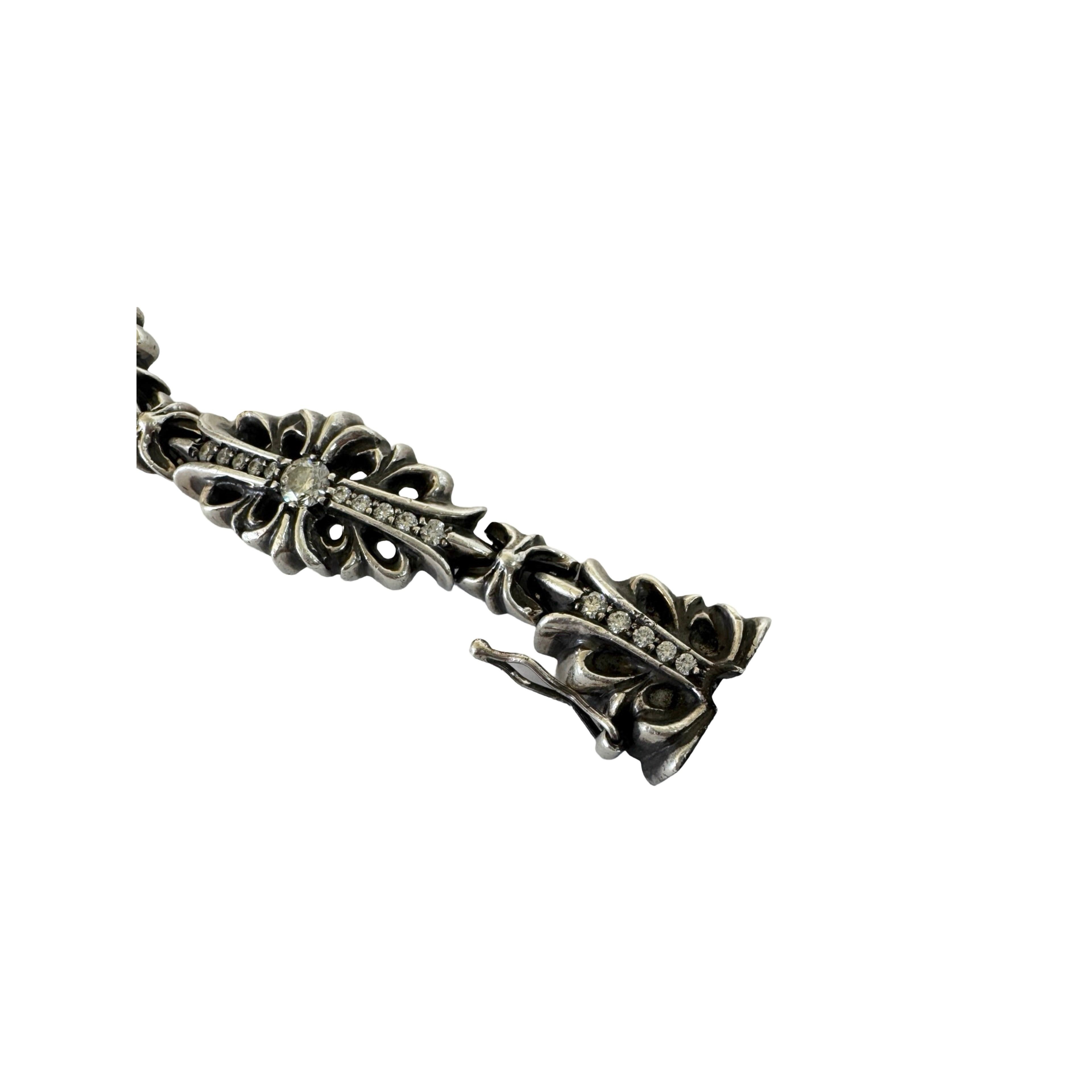 Chrome Hearts Chrome Hearts Diamond Flare Floral Cross 6 Link Size ONE SIZE - 12 Thumbnail