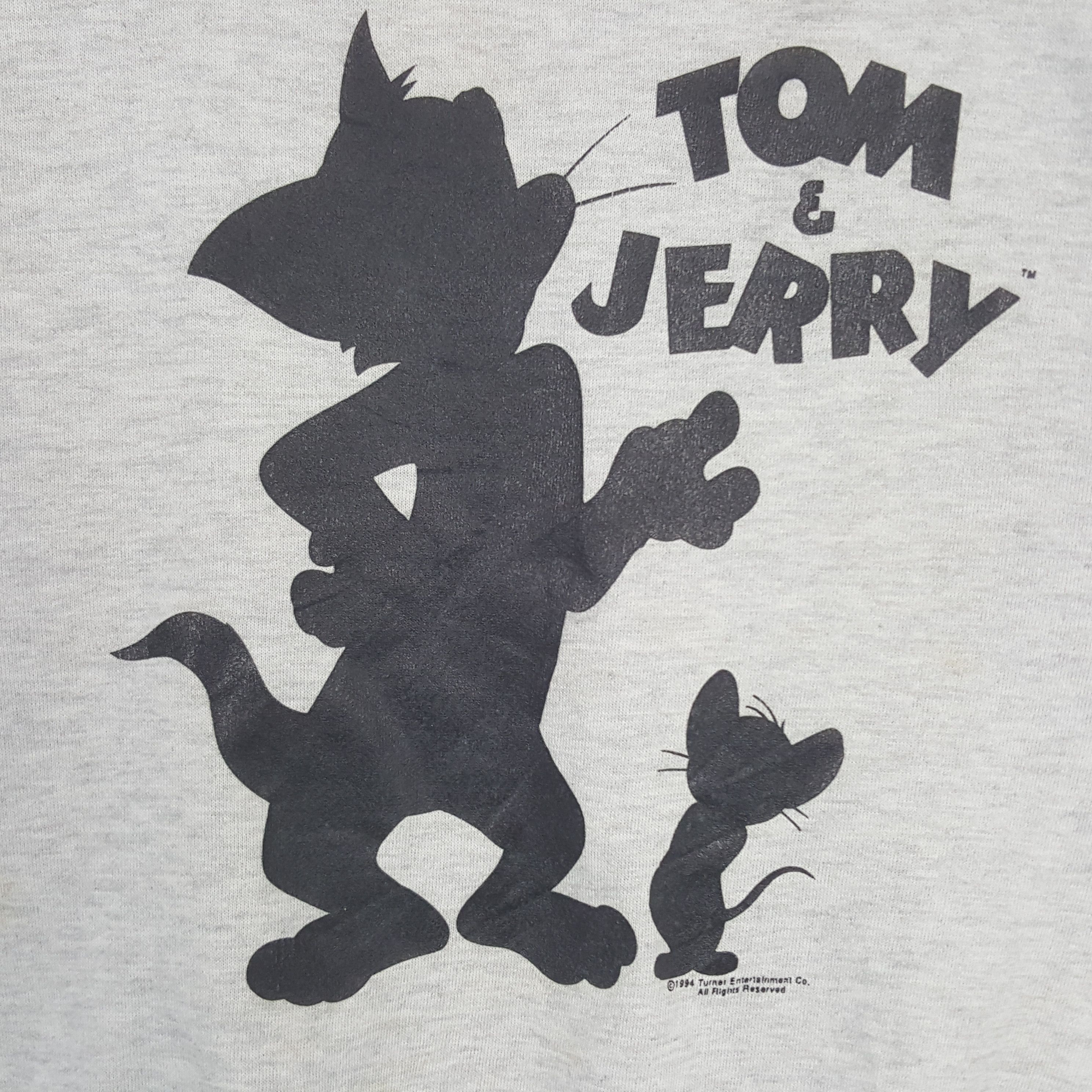 Velva Sheen Vintage Tom & Jerry American Kids Cartoon Sweatshirt C291N12 Size US M / EU 48-50 / 2 - 2 Thumbnail