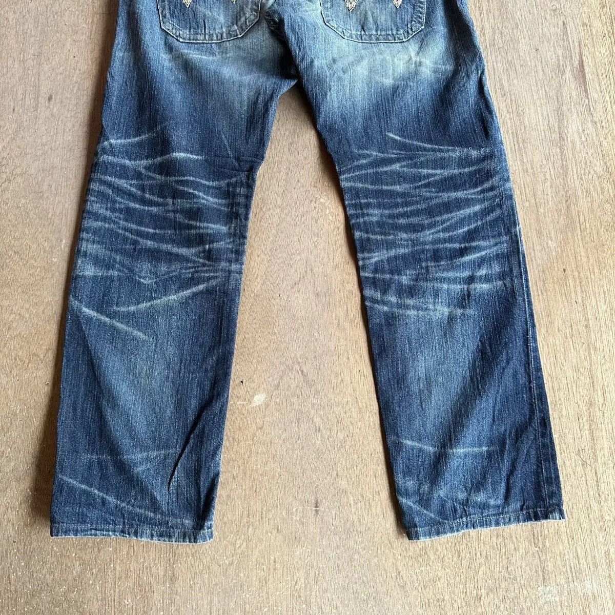 Japanese Brand STEALS🔥DISTRESSED DENIM VINTAGE EDWIN JEAN NICE FADING PANT Size US 34 / EU 50 - 16 Thumbnail