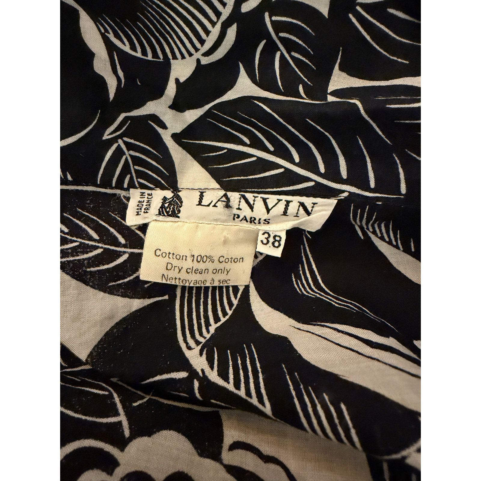 Lanvin Lanvin Cotton Floral-Print Midi-Wrap-Skirt Size 27" / US 4 / IT 40 - 3 Thumbnail