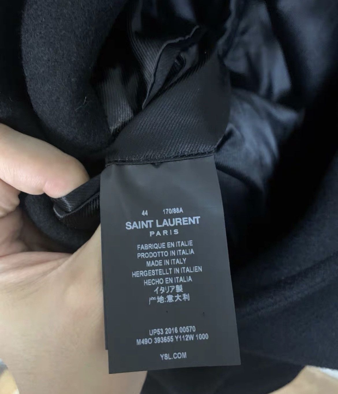 Saint Laurent Paris Saint Laurent slp 15fw Chester fur collar - DMC Size US S / EU 44-46 / 1 - 3 Thumbnail