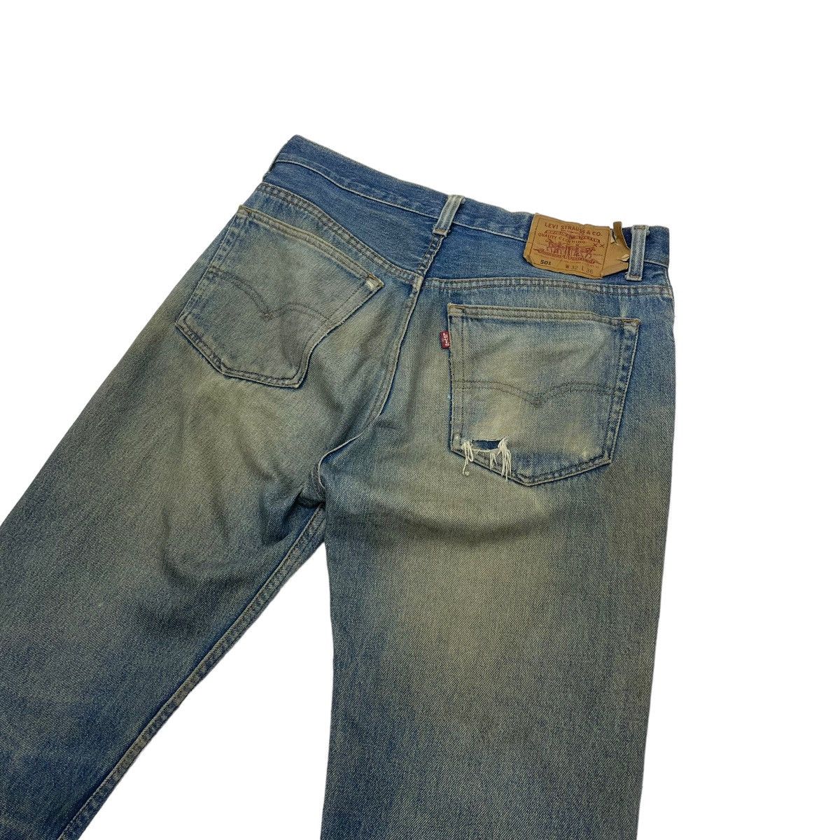 Levi's Vintage 501 Levis Distressed Denim Size US 31 - 8 Thumbnail