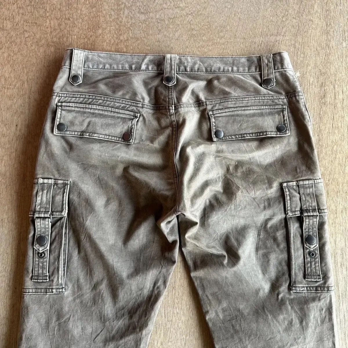 Selected Homme FLARES/BOOTCUT VTG DOUBLE KNEE RARE BONDAGE PUNK JAPAN PANTS Size US 33 - 15 Thumbnail