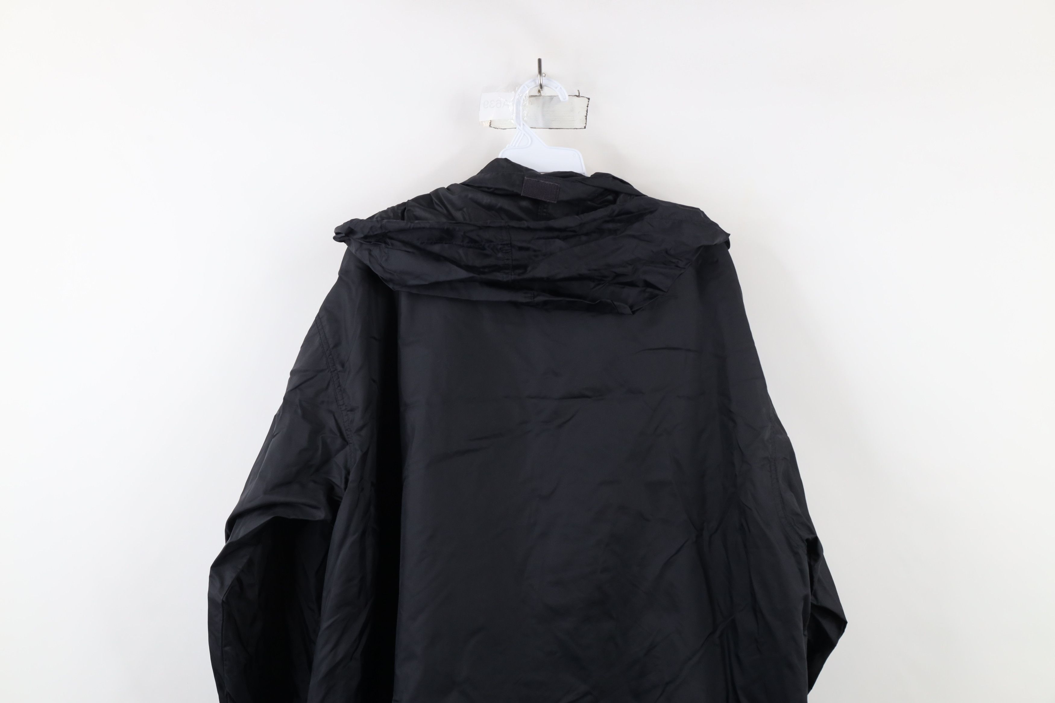 Lands' End × Vintage Vintage 90s Lands End Hooded Windbreaker Rain Jacket Navy Size US XL / EU 56 / 4 - 14 Thumbnail