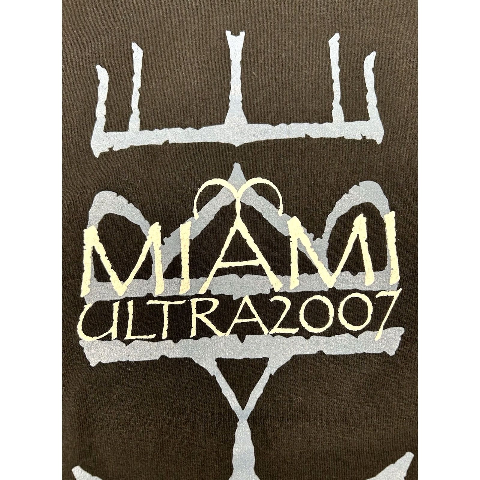 Gildan VINTAGE The Cure Miami Ultra 2007 Band Festival Music Shirt 2XL Black Size US XXL / EU 58 / 5 - 5 Thumbnail