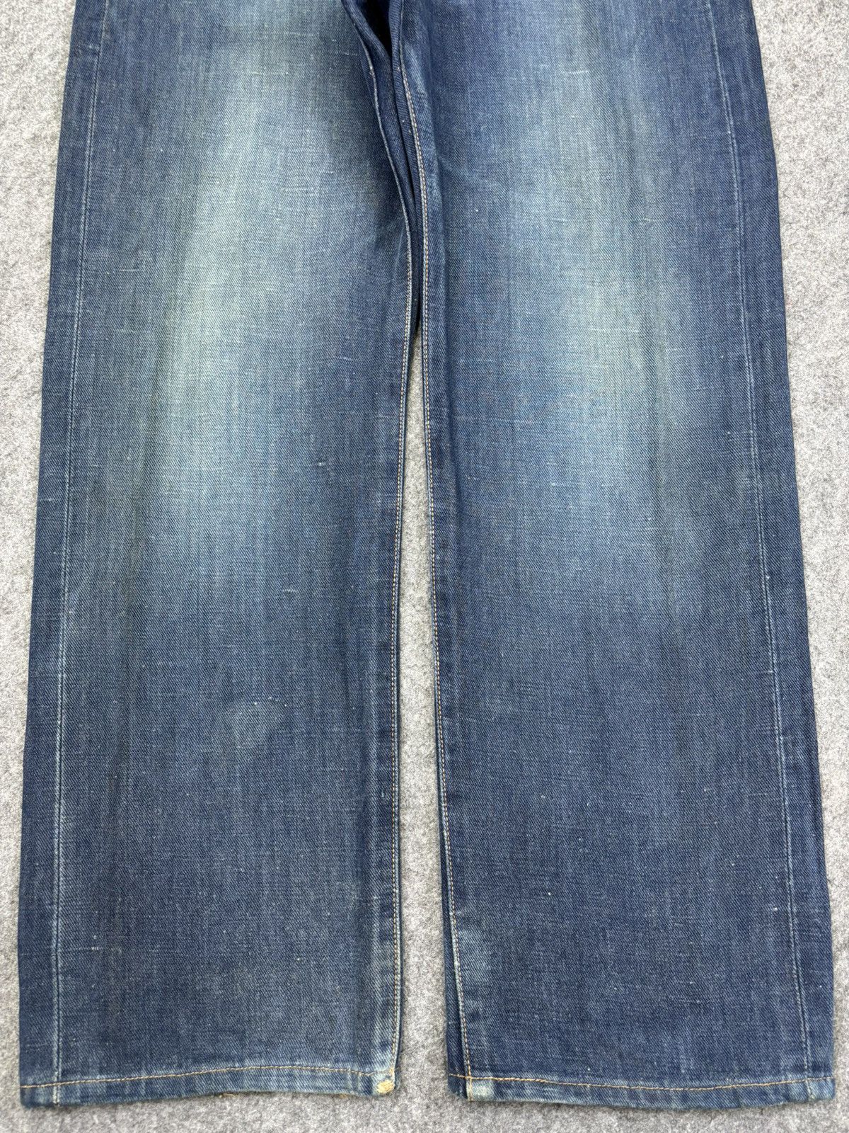 Edwin Vintage Wide Edwin 505 Green Selvedge Denim F800 Size US 31 - 4 Thumbnail