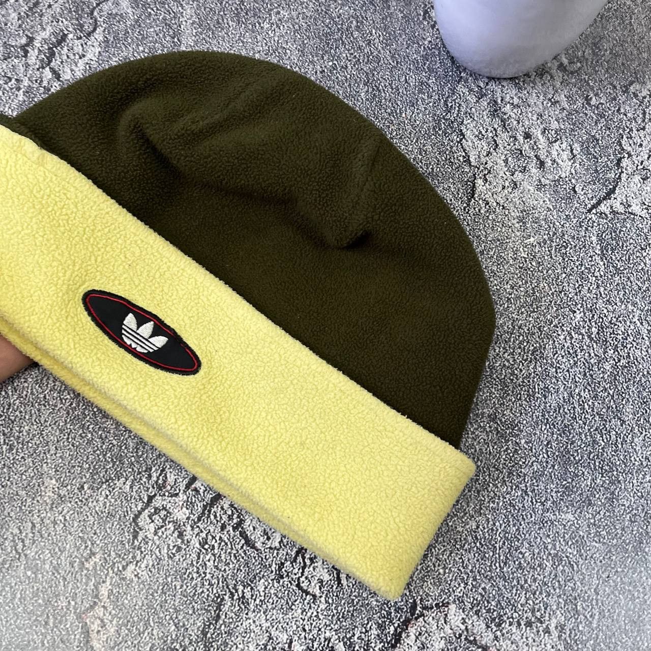Adidas Vintage 90s Adidas Fleece Double Logo Winter Hat OneSize Size ONE SIZE - 7 Thumbnail