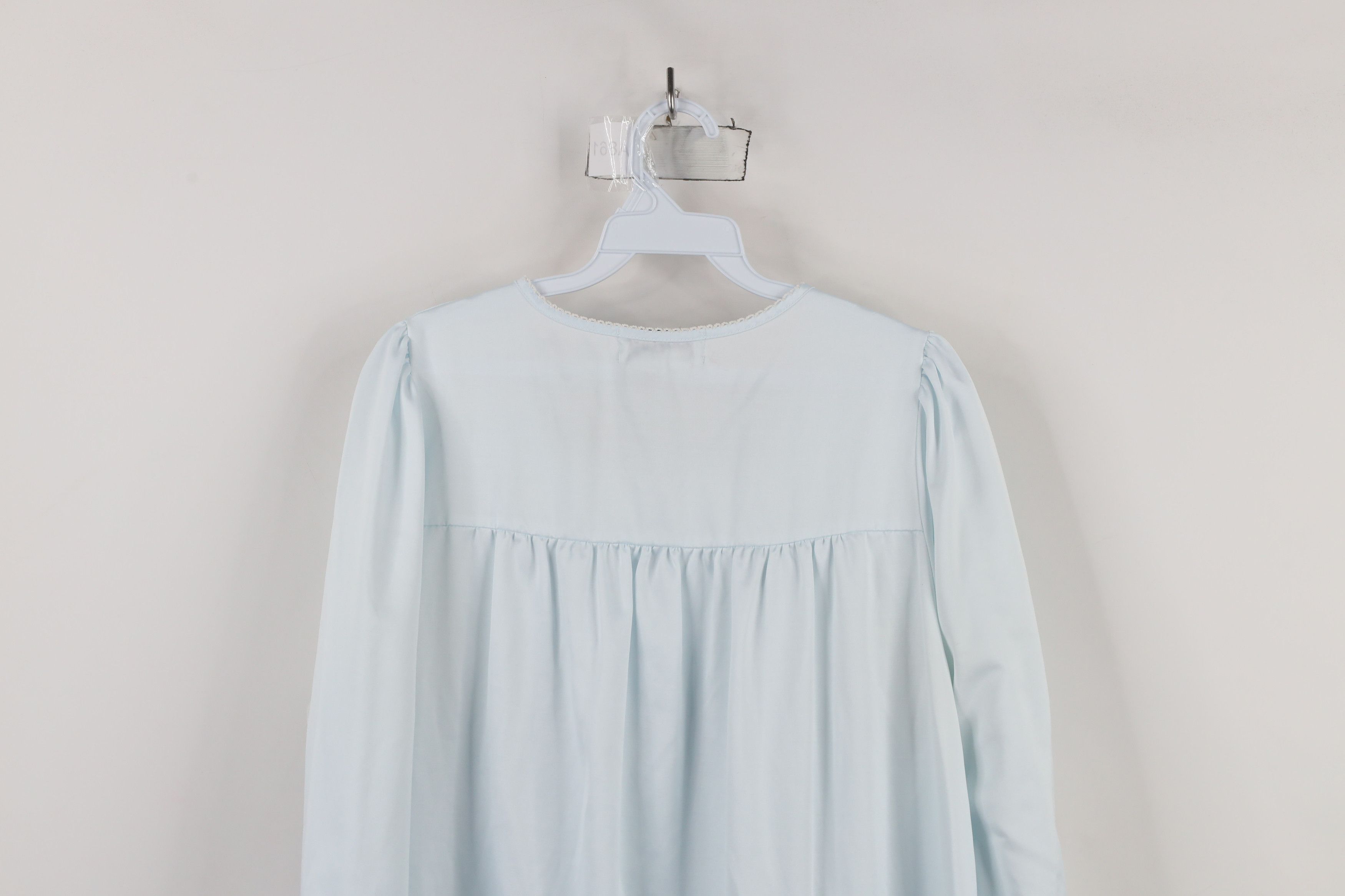 Vintage Vintage 90s Miss Elaine Lace Long Sleeve Night Gown Shirt Size M / US 6-8 / IT 42-44 - 11 Thumbnail