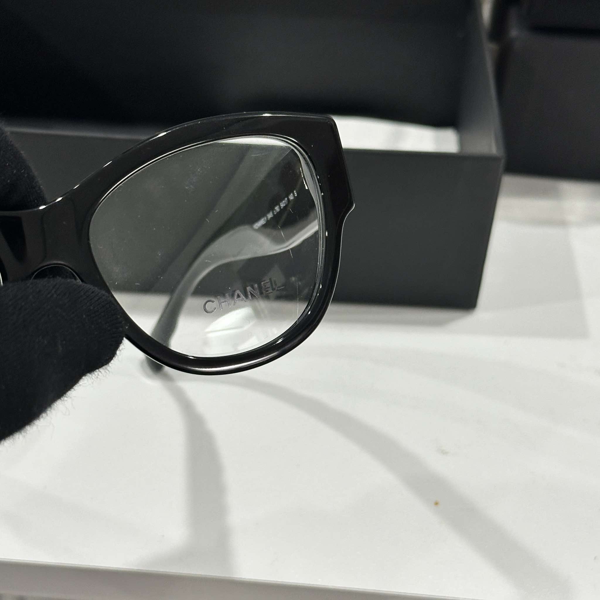 Chanel CHANEL 0CH3445 C760 Eyeglasses BLACK Size ONE SIZE - 5 Thumbnail
