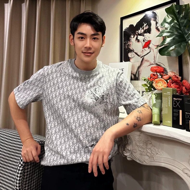 Dior Dior Gray full-printed empty mountain base short sleeves Size US S / EU 44-46 / 1 - 8 Thumbnail