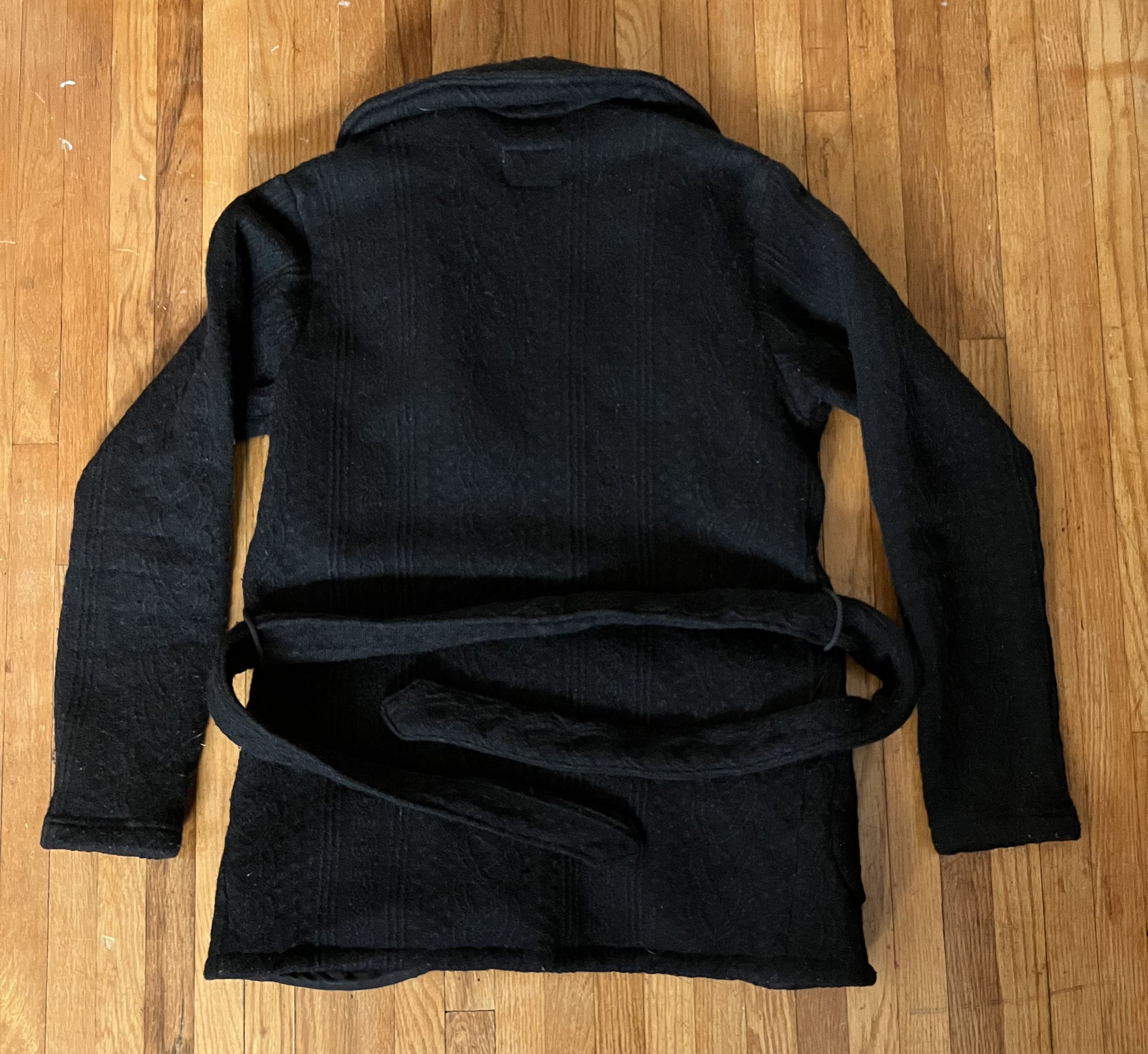 Engineered Garments ENGINEERED GARMENTS Men's XS Black Wool Shawl Sweater Jacket Size US XS / EU 42 / 0 - 3 Thumbnail