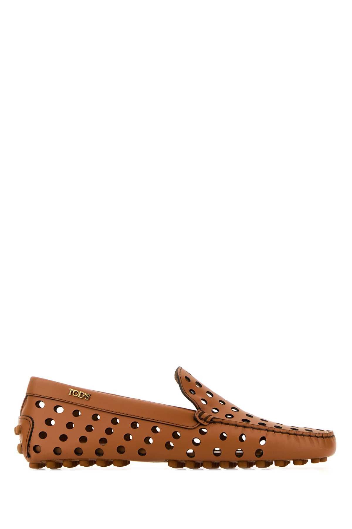 Tod's Caramel Leather Loafers Size US 7.5 / IT 37.5 - 1 Thumbnail