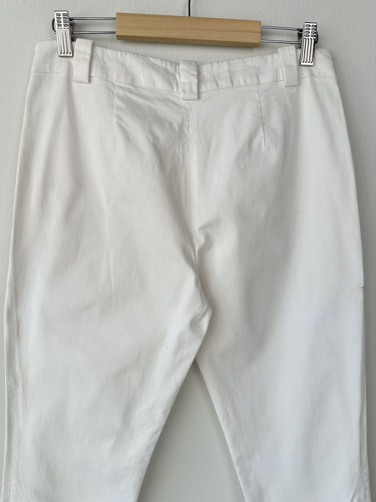 Loro Piana LORO PIANA White Cotton Capri Trousers Women’s size 44 Size 30" / US 8 / IT 44 - 8 Thumbnail