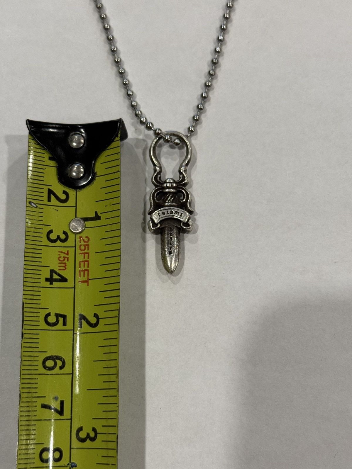Chrome Hearts Chrome Hearts Dagger Pendant Silver Ball Chain Necklace .925 Size ONE SIZE - 10 Thumbnail