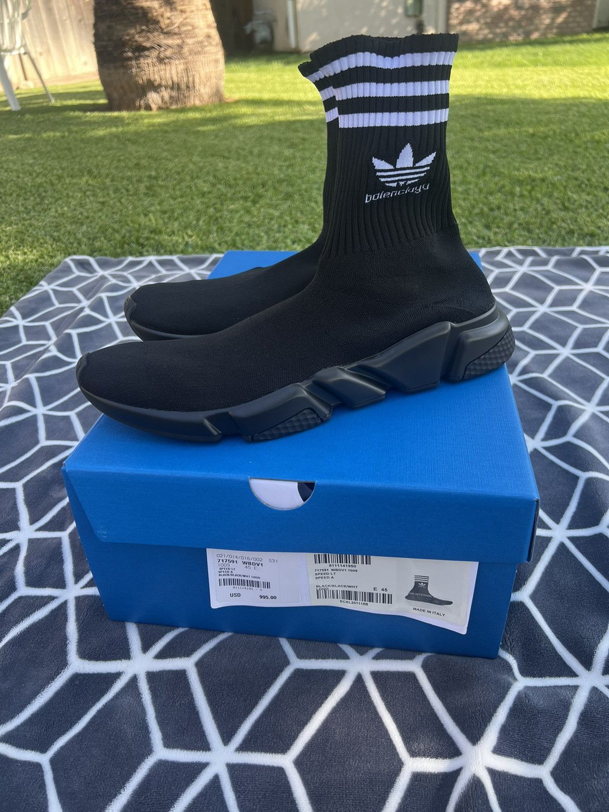 Adidas × Balenciaga Balenciaga X Adidas Speed Trainers Size US 11.5 / EU 44-45 - 1 Thumbnail