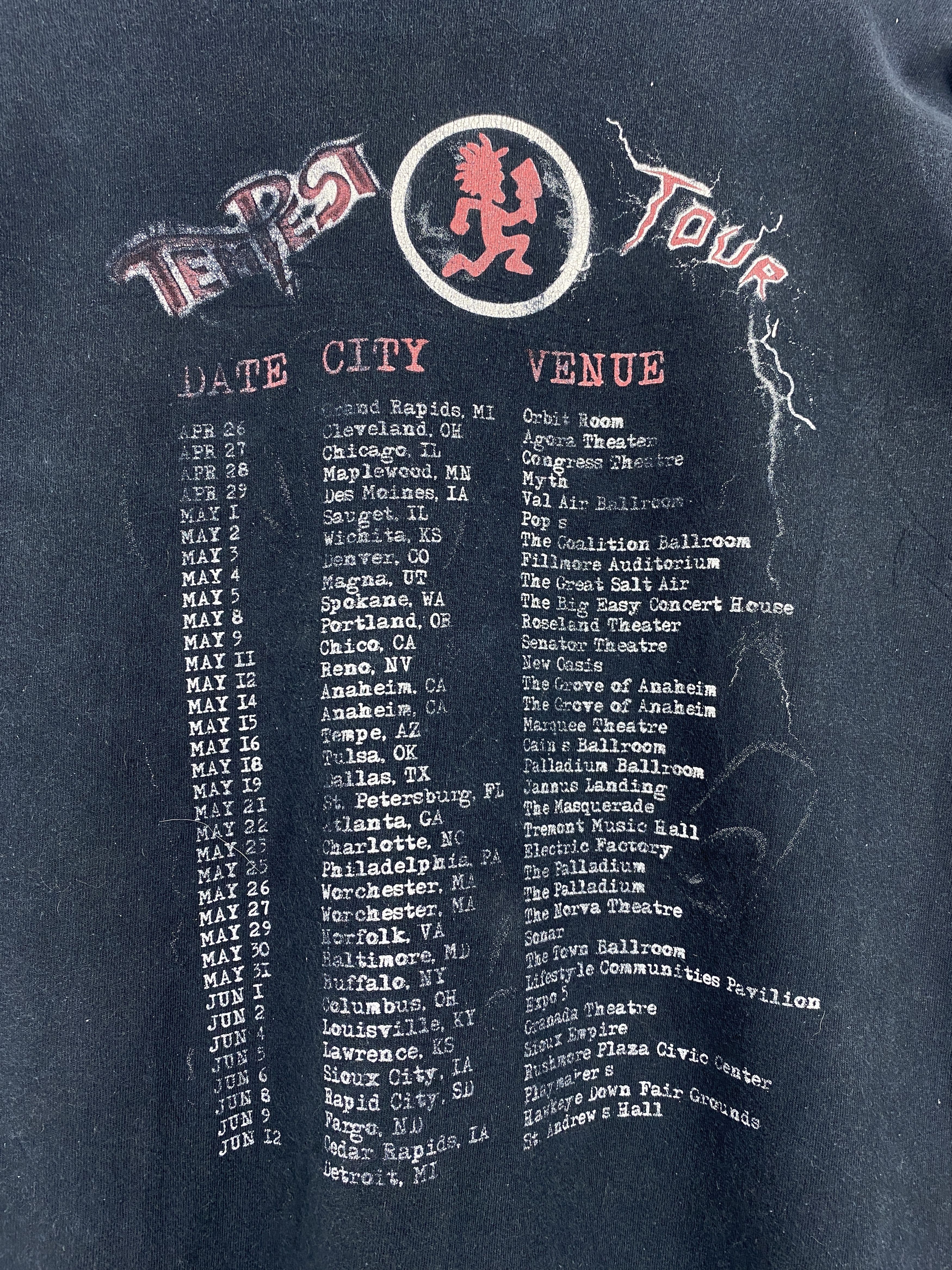 Band Tees × Vintage Vintage Insane Clown Posse The Tempest Tour Tee TA0678 Size US M / EU 48-50 / 2 - 6 Thumbnail