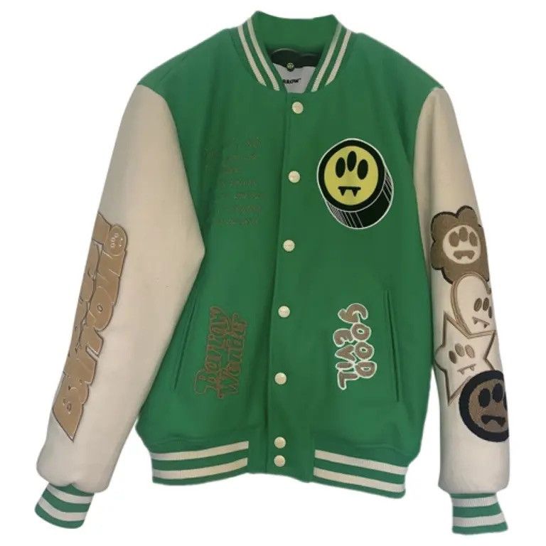 Barrow Barrow Wool Varsity Jacket Green Size US S / EU 44-46 / 1 - 1 Thumbnail