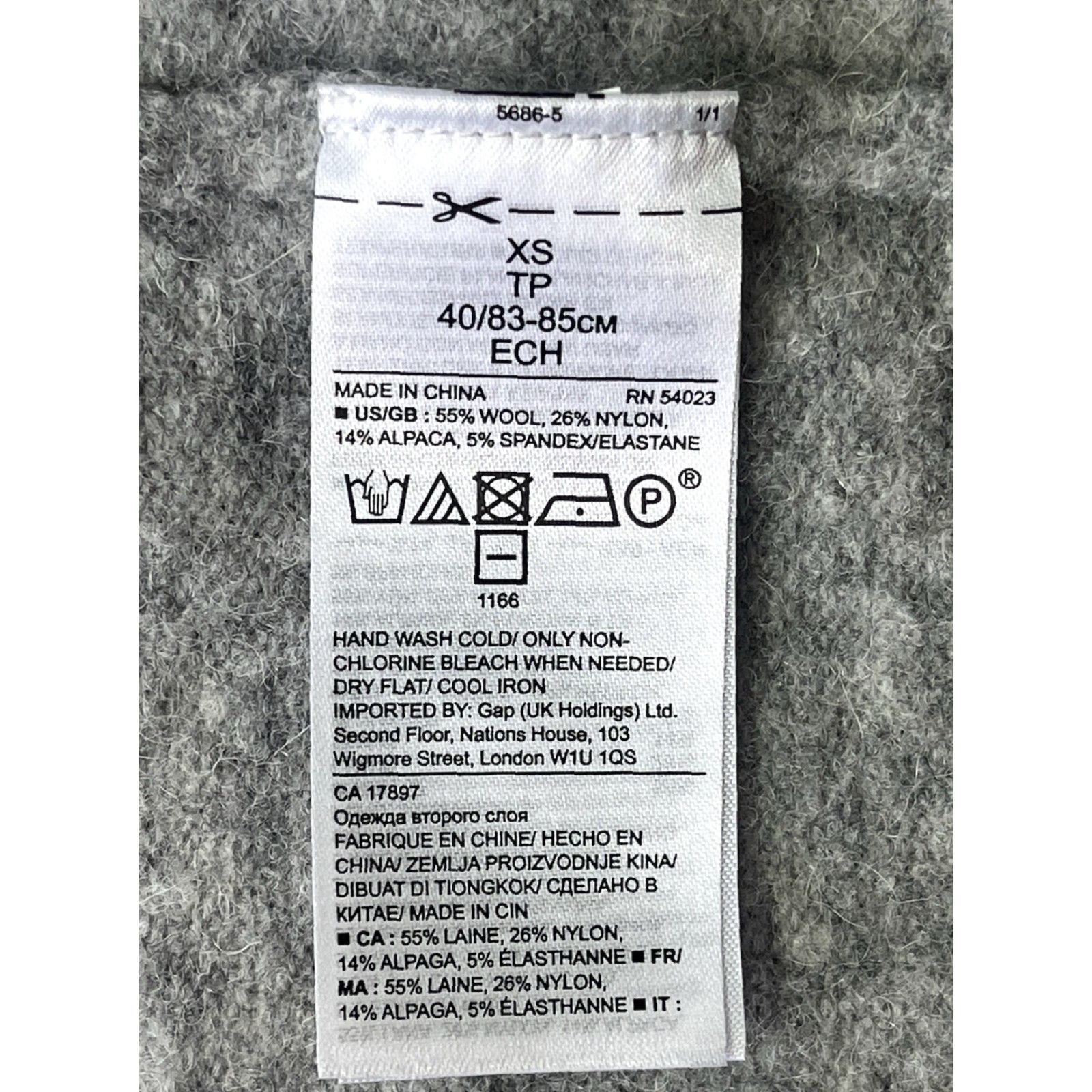 Banana Republic Banana Republic Sweater Cardigan Women XS Gray Open Front Long Sleeve Wool Blend Pockets Size XS / US 0-2 / IT 36-38 - 7 Thumbnail
