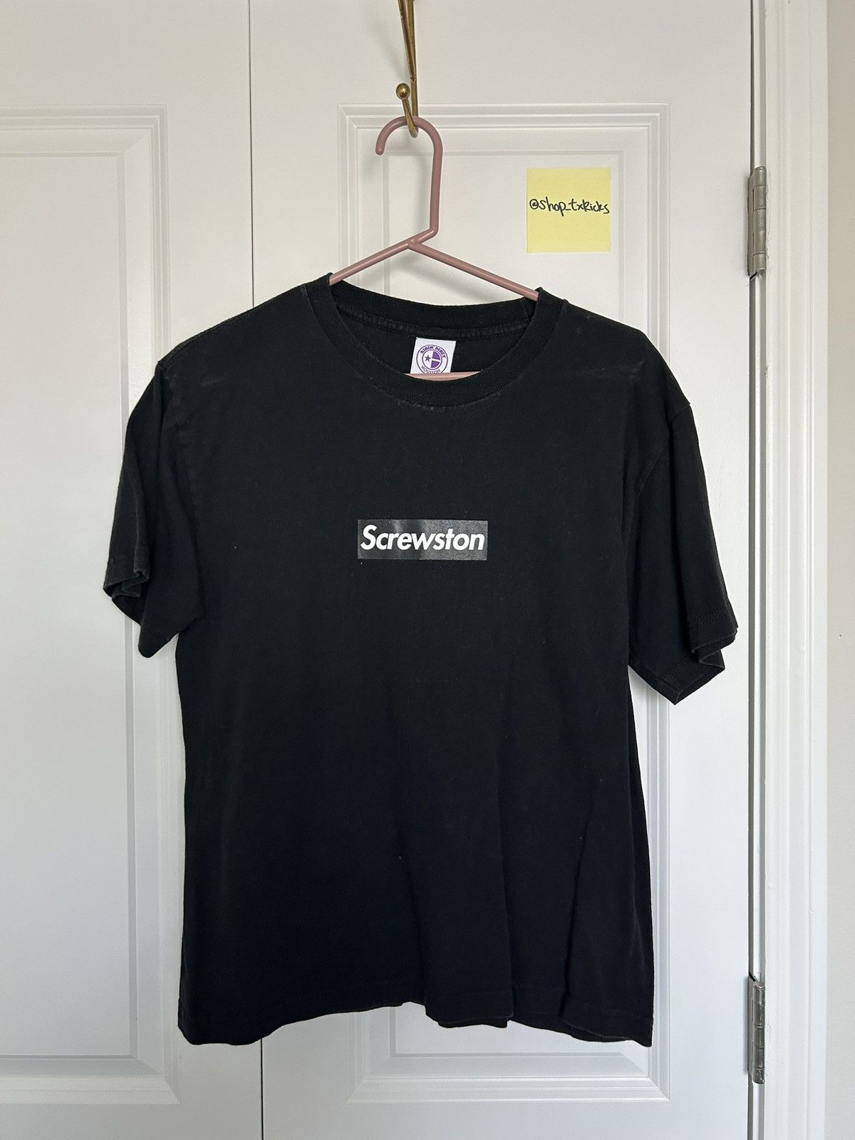 Other Premium Goods Screwston Box Logo Tee (Black) Size US M / EU 48-50 / 2 - 1 Thumbnail