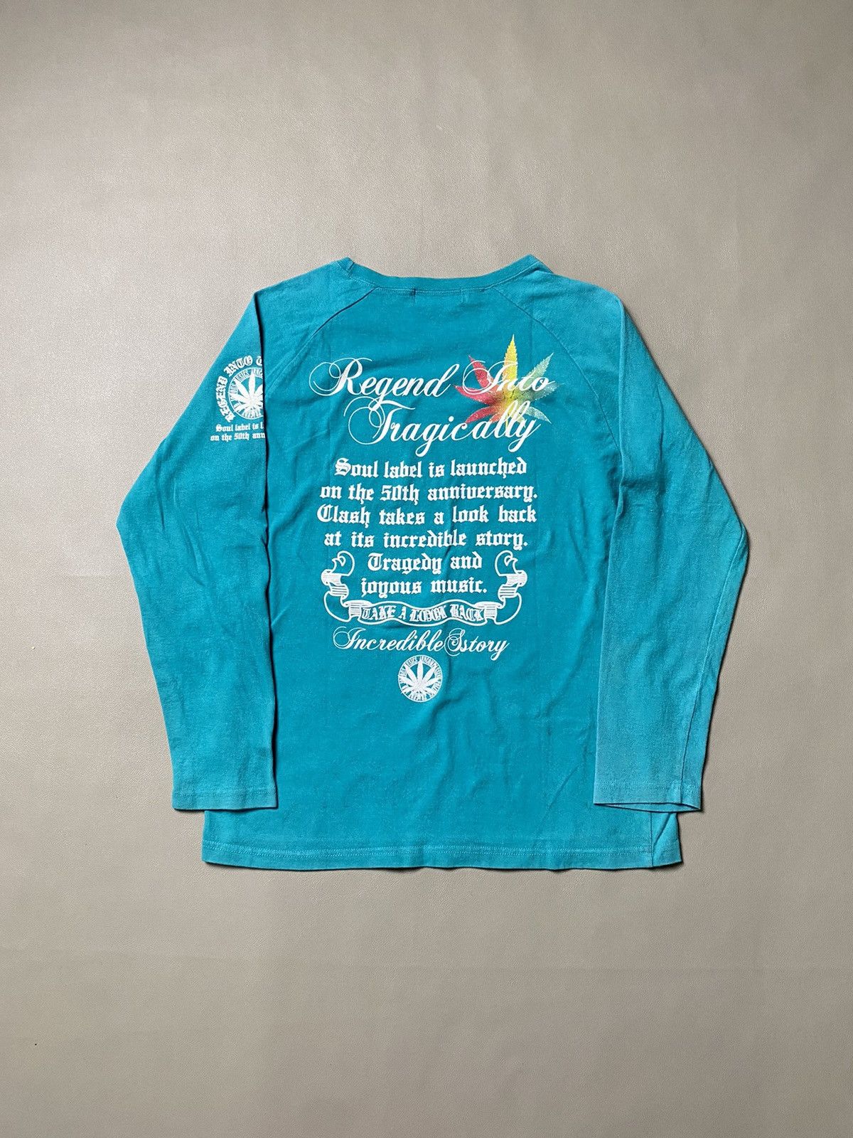 Beauty Beast × Hysteric Glamour × Japanese Brand Y2K Selestama Poem Weed Longsleeve Size US M / EU 48-50 / 2 - 2 Thumbnail